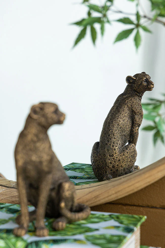 Copper Panther Animal Statue Decor - Image 11