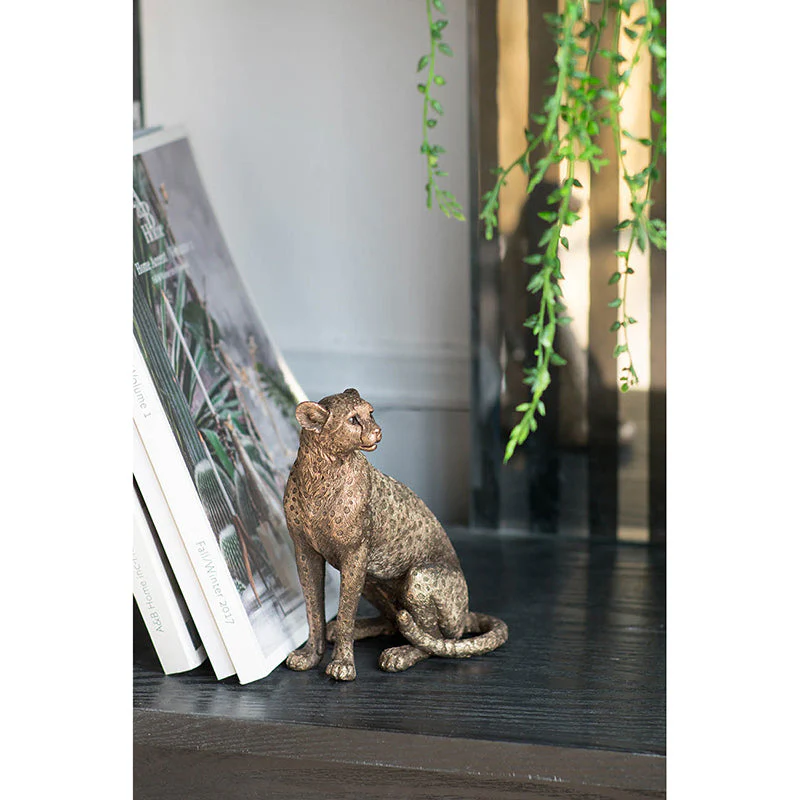 Copper Panther Animal Statue Decor - Image 12