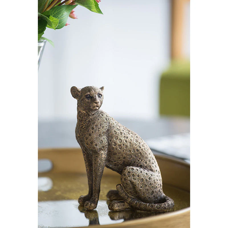 Copper Panther Animal Statue Decor - Image 13
