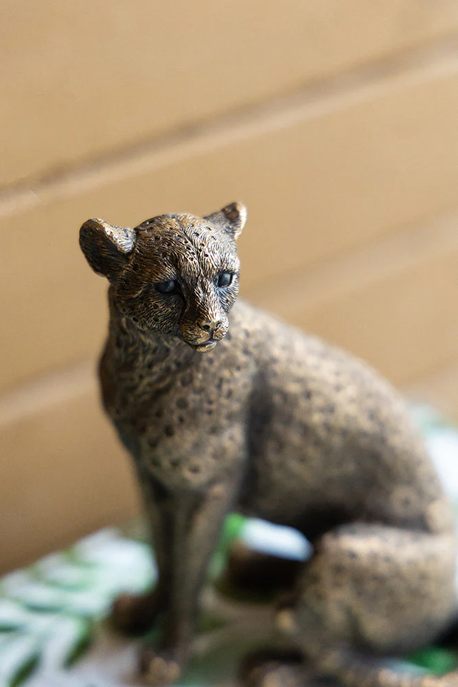 Copper Panther Animal Statue Decor - Image 14