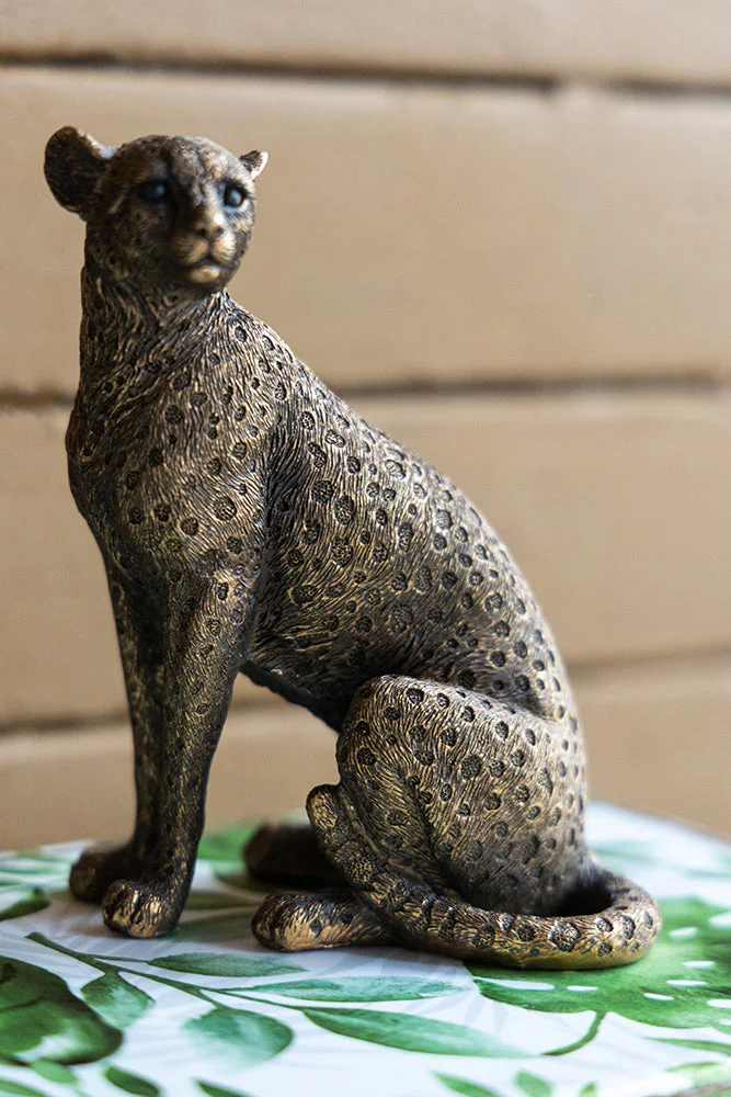 Copper Panther Animal Statue Decor - Image 16