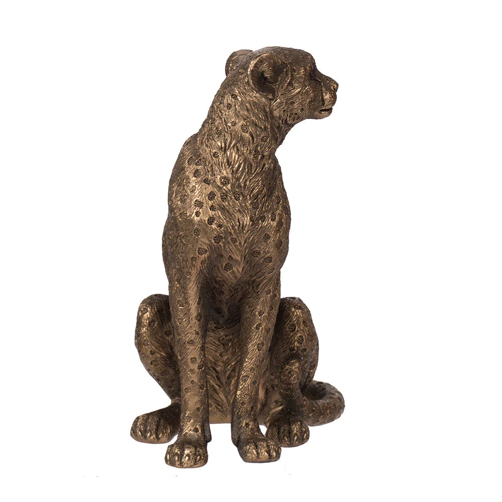 Copper Panther Animal Statue Decor - Image 5