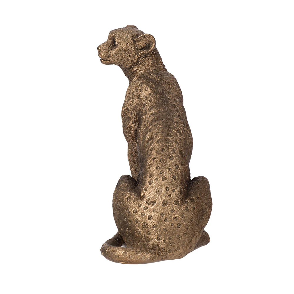 Copper Panther Animal Statue Decor - Image 6