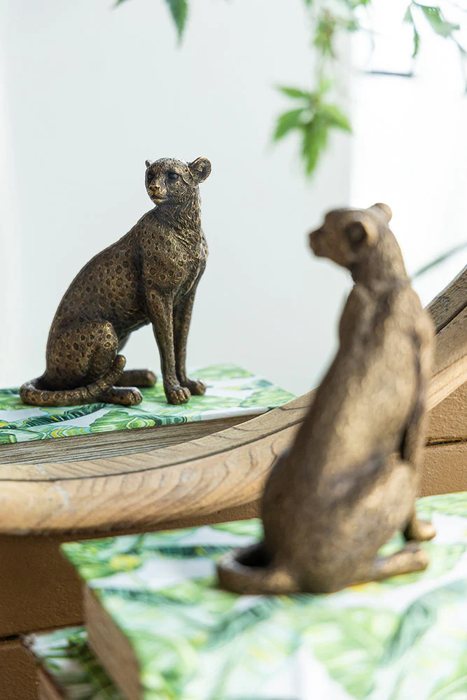 Copper Panther Animal Statue Decor - Image 9