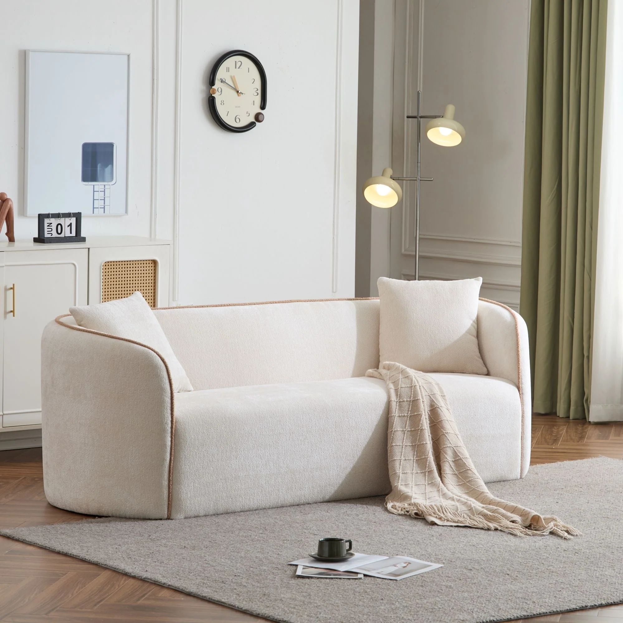 Coral Curved Sofa, 3 Seater - Image 3