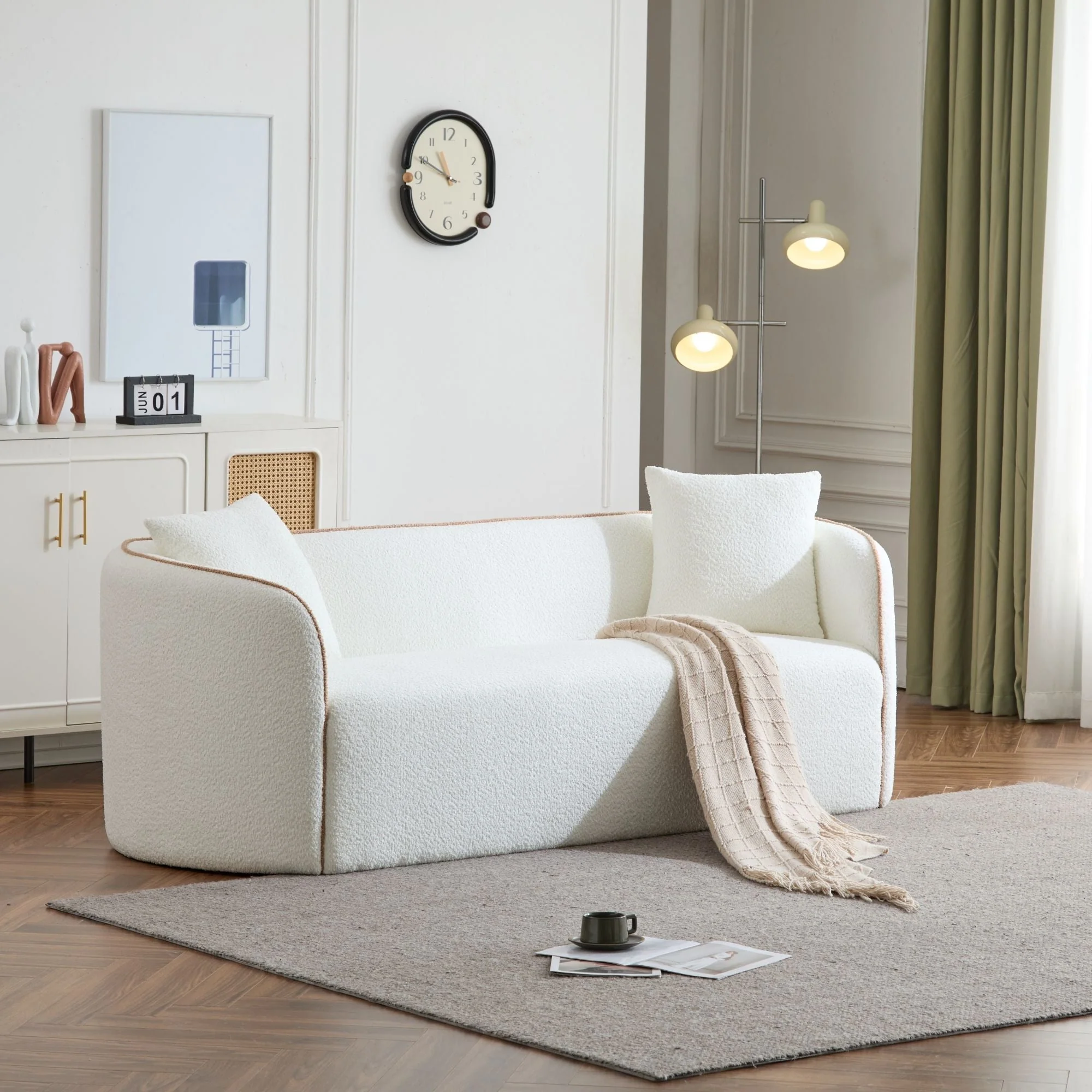 Coral Curved Sofa, 3 Seater - Image 5