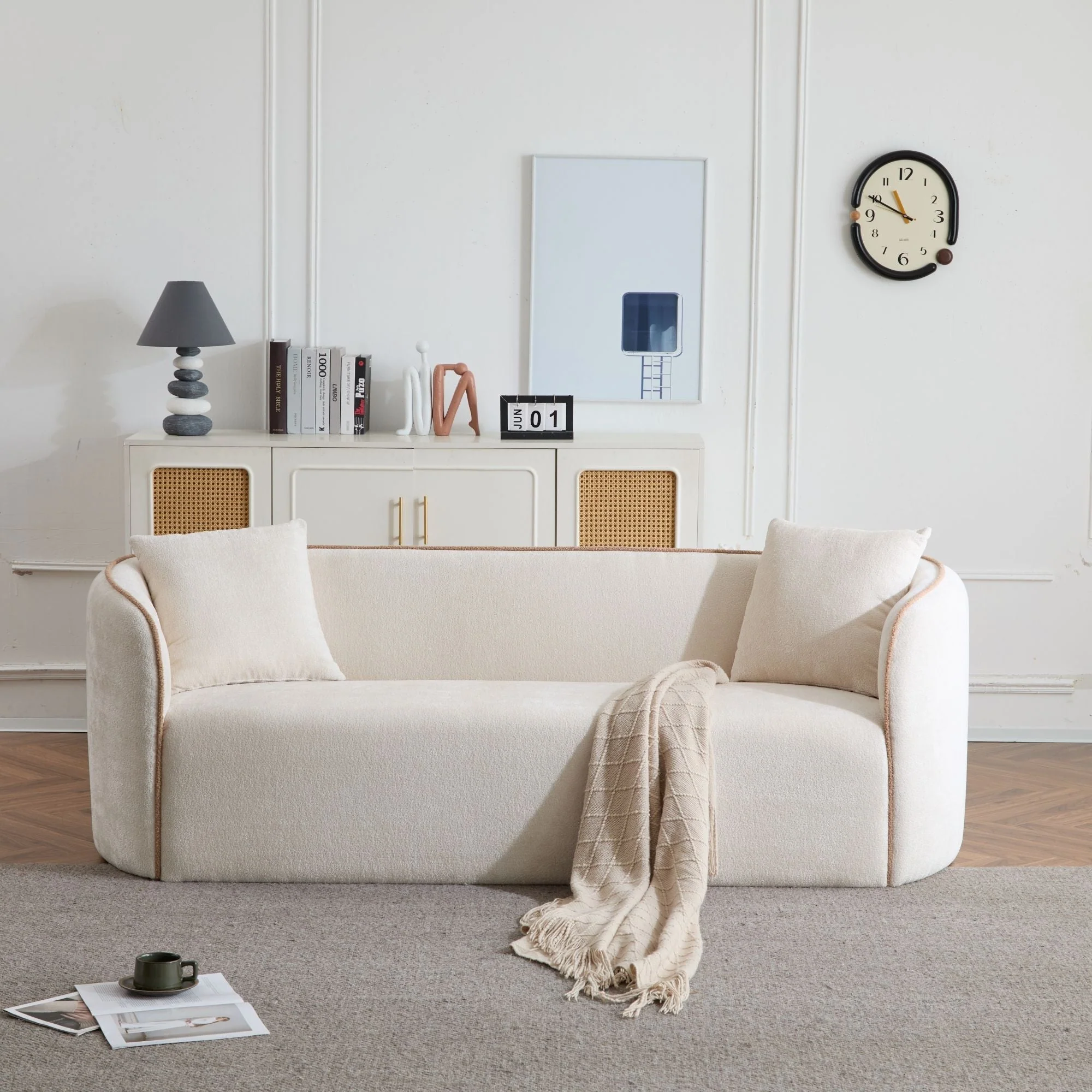 Coral Curved Sofa, 3 Seater - Image 7