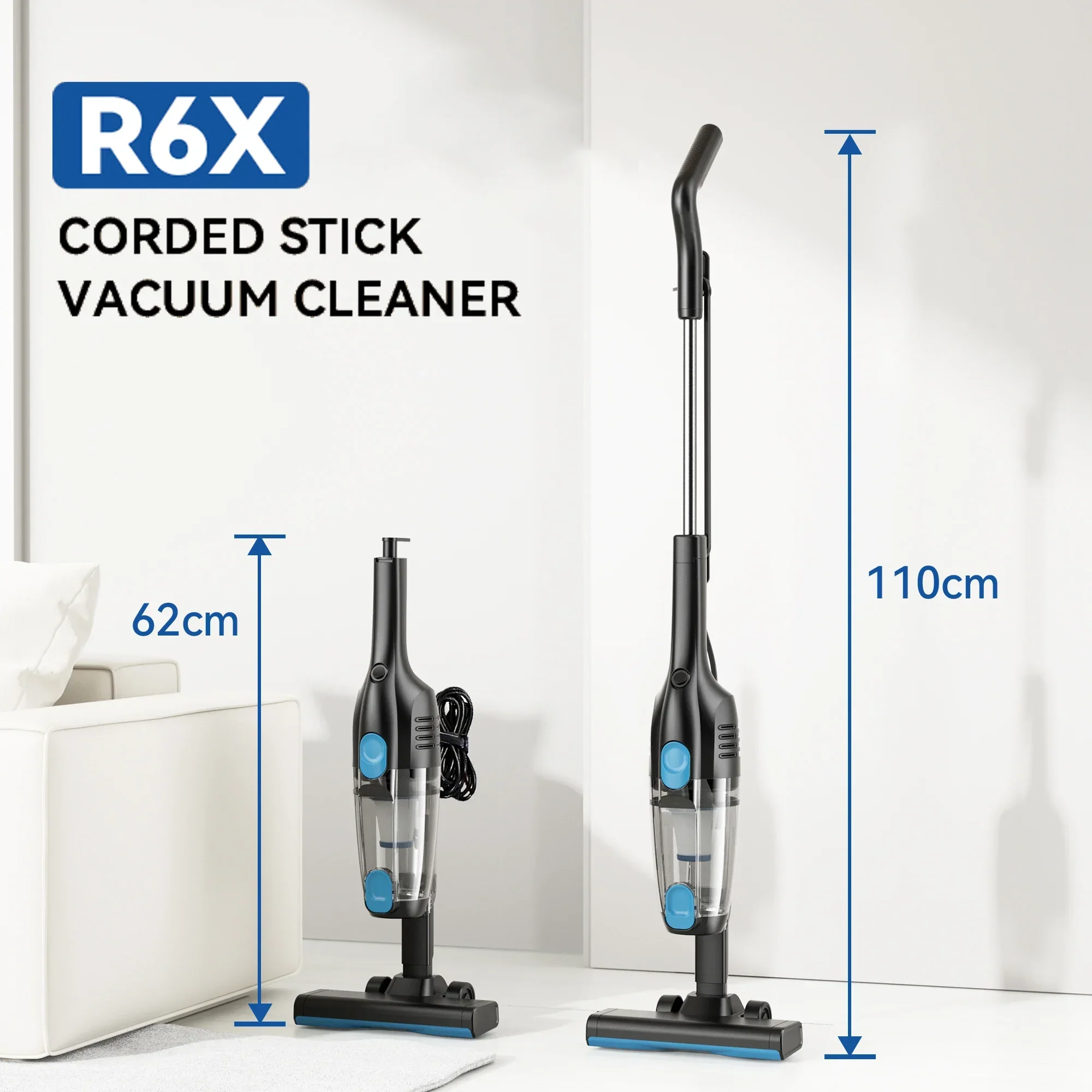 Corded Handheld Vacuum Cleaner 16KPa Powerful Suction for Car Hard Floor - Image 2