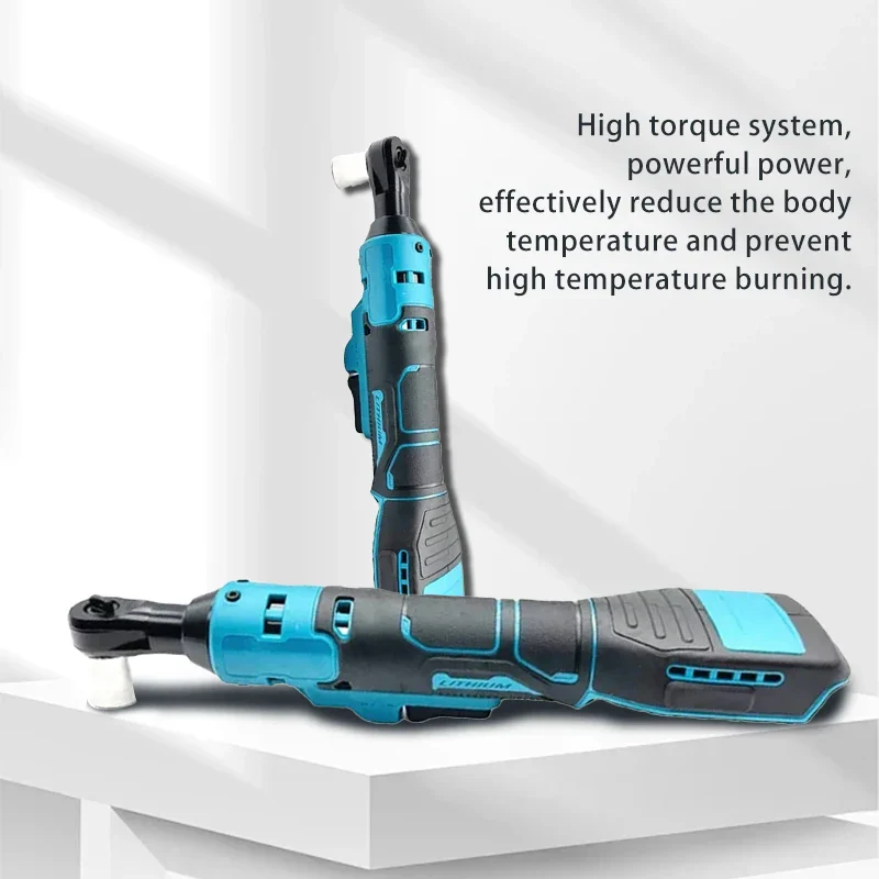 Cordless Electric Ratchet Wrench Rechargeable 21V Screwdriver Nut Tool - Image 2