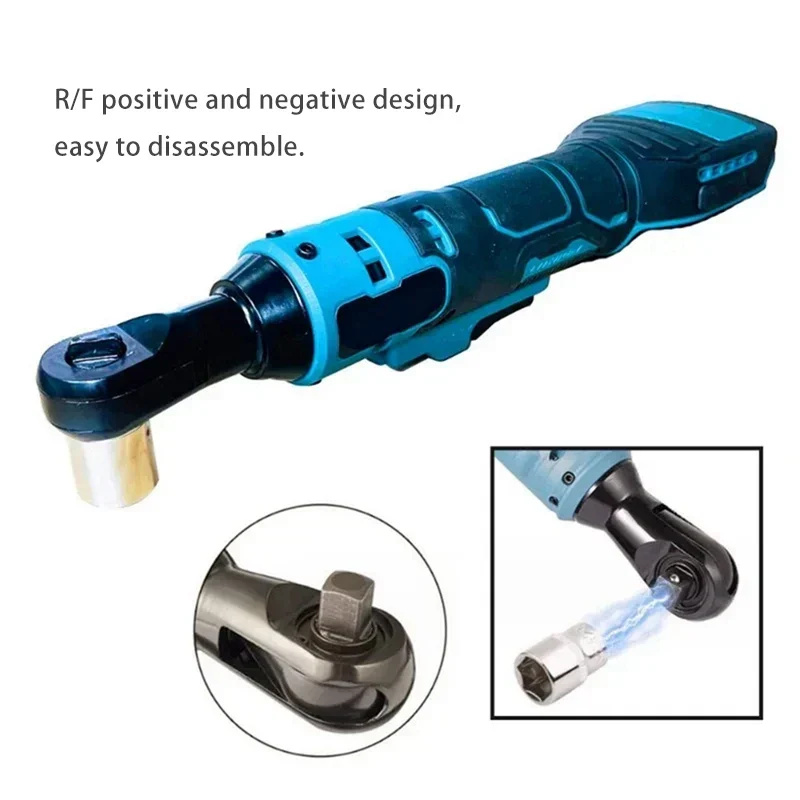 Cordless Electric Ratchet Wrench Rechargeable 21V Screwdriver Nut Tool - Image 4