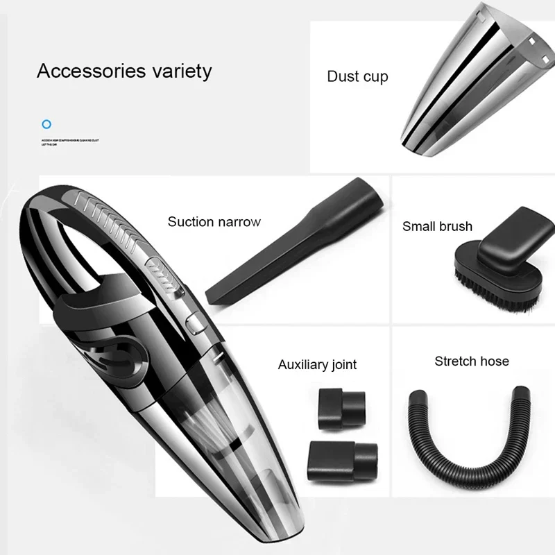 Cordless Handheld Vacuum Cleaner Portable Car & Home Vacuum Wet Dry Cleaner - Image 4