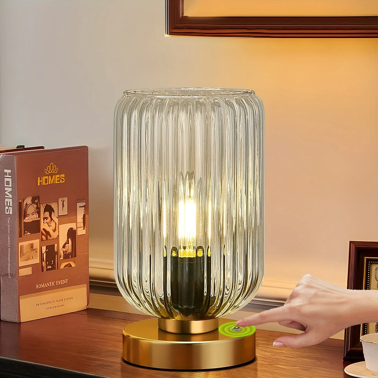 Cordless Touch Table Lamp with Rechargeable Battery – Dimmable LED Bedside Light - Image 7