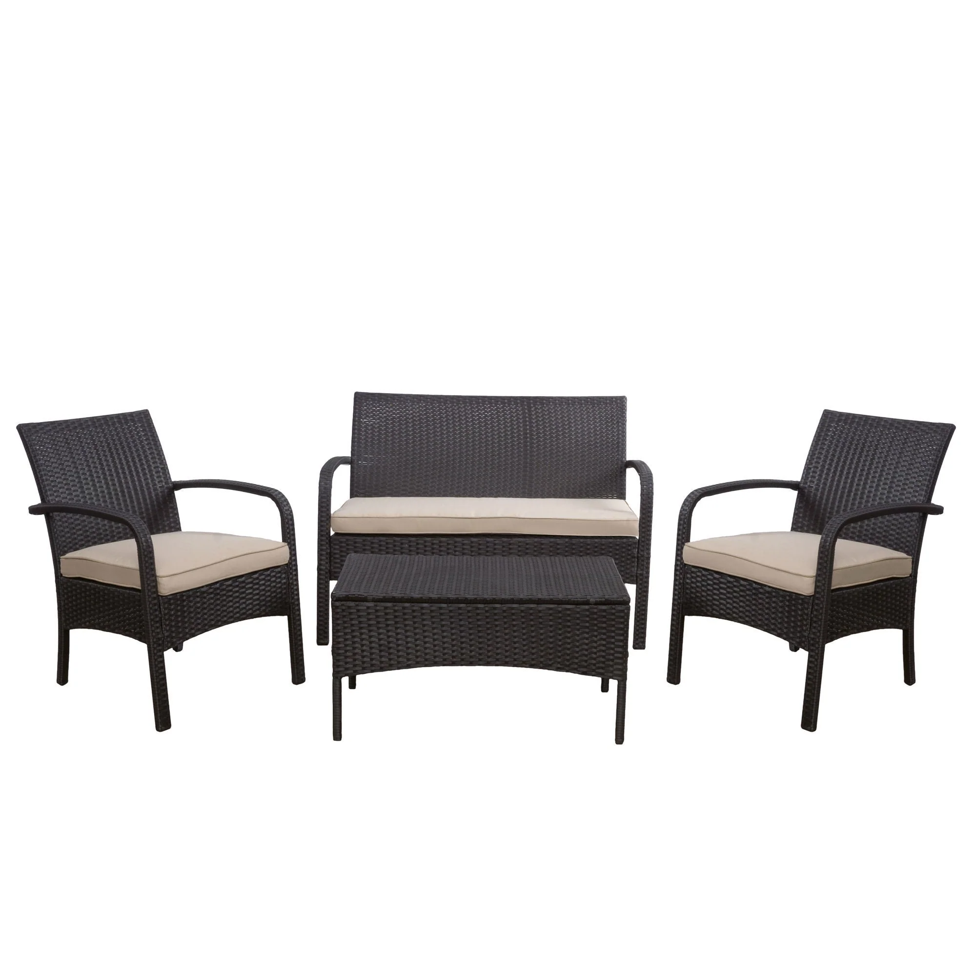 Cordoba 4-Piece PE Rattan Outdoor Chat Set - Image 7
