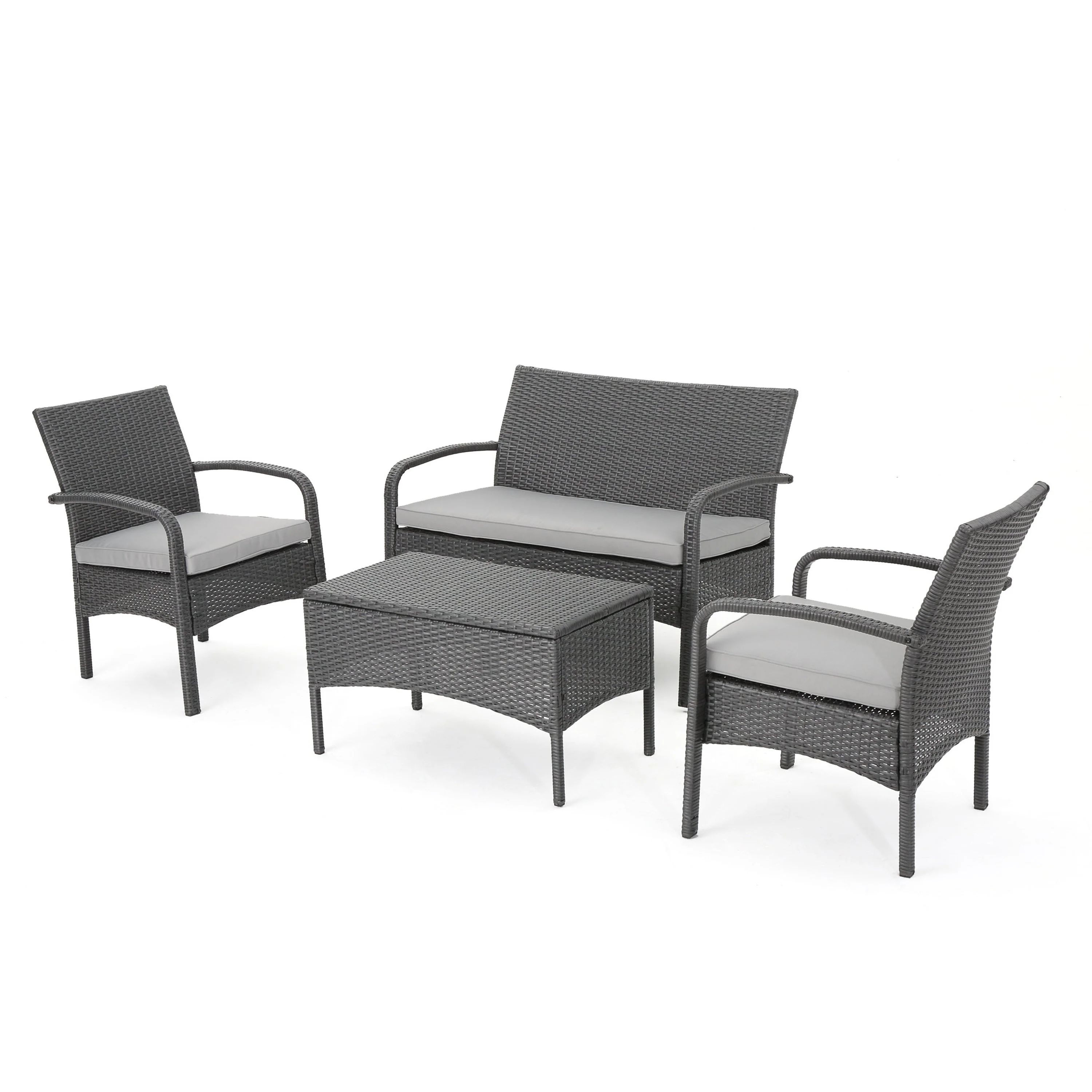 Cordoba KD Wicker 4 Piece Chat Set - Image 2