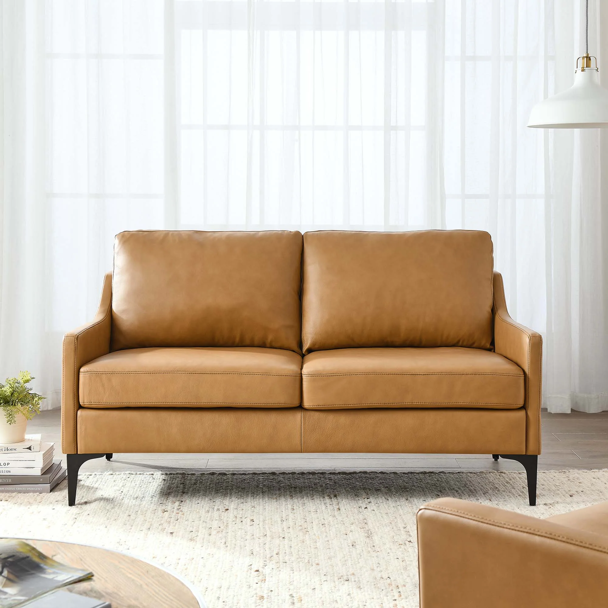 Corland Leather Loveseat by Modway - Image 7