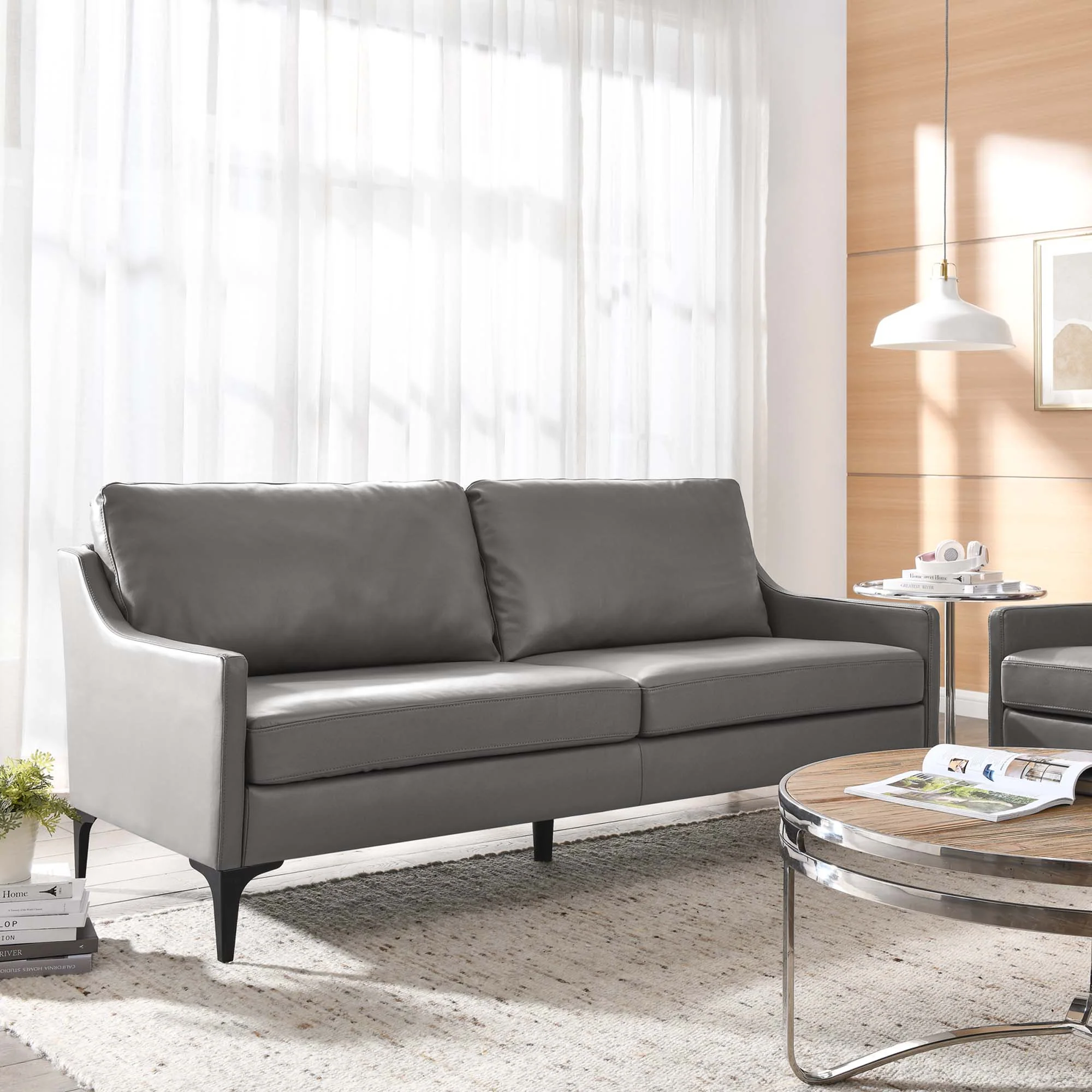 Corland Leather Sofa by Modway - Image 7