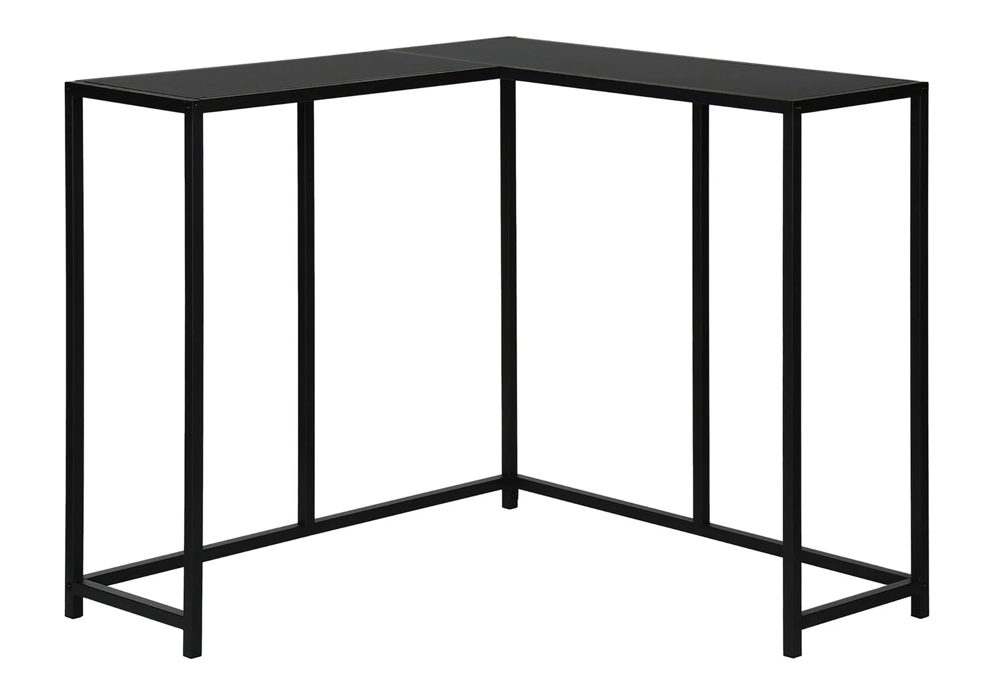 Corner Accent Console Table For Entryway, Contemporary & Modern - Black - Image 4