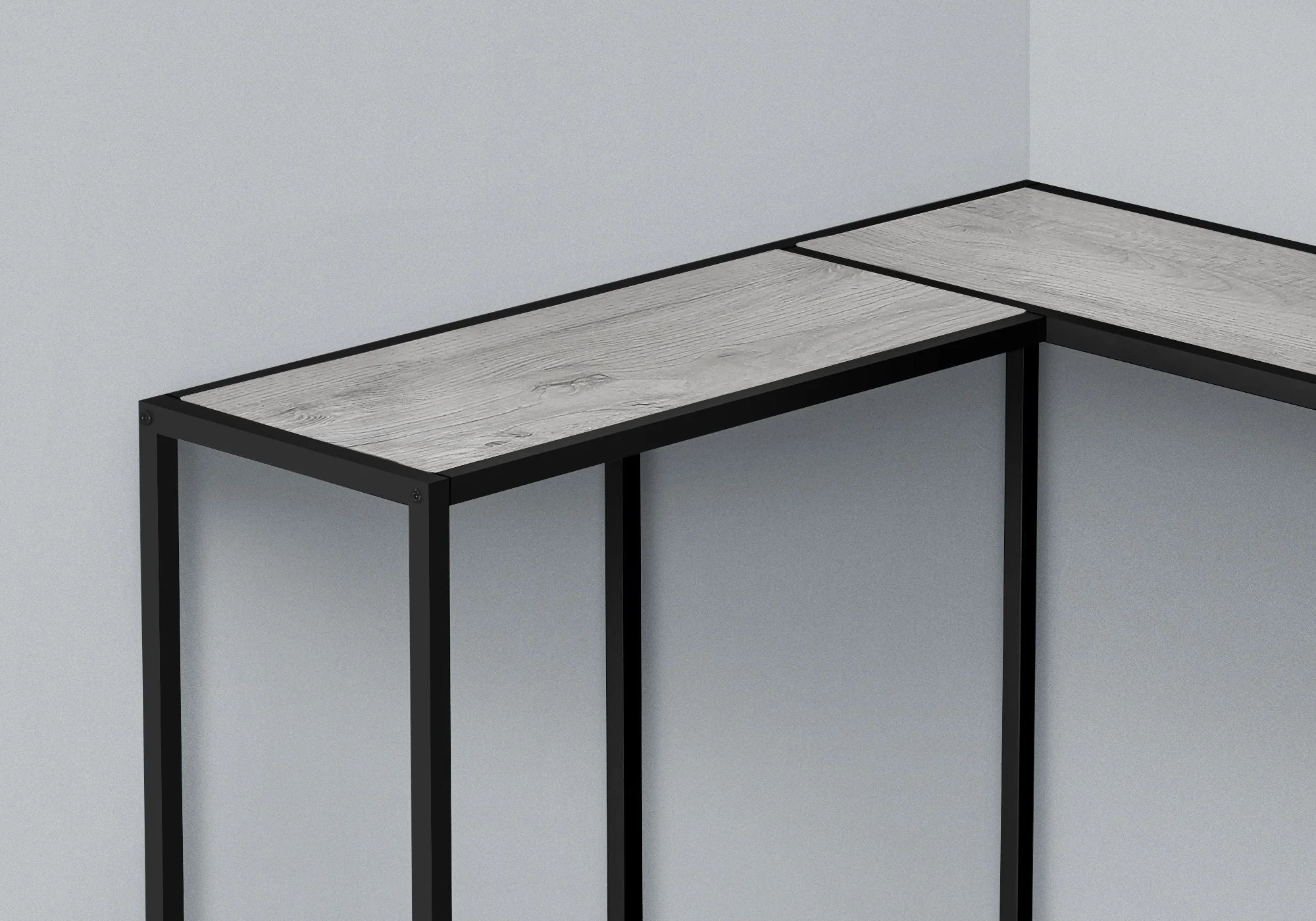 Corner Accent Console Table For Entryway, Unique L-Shaped Design - Image 11