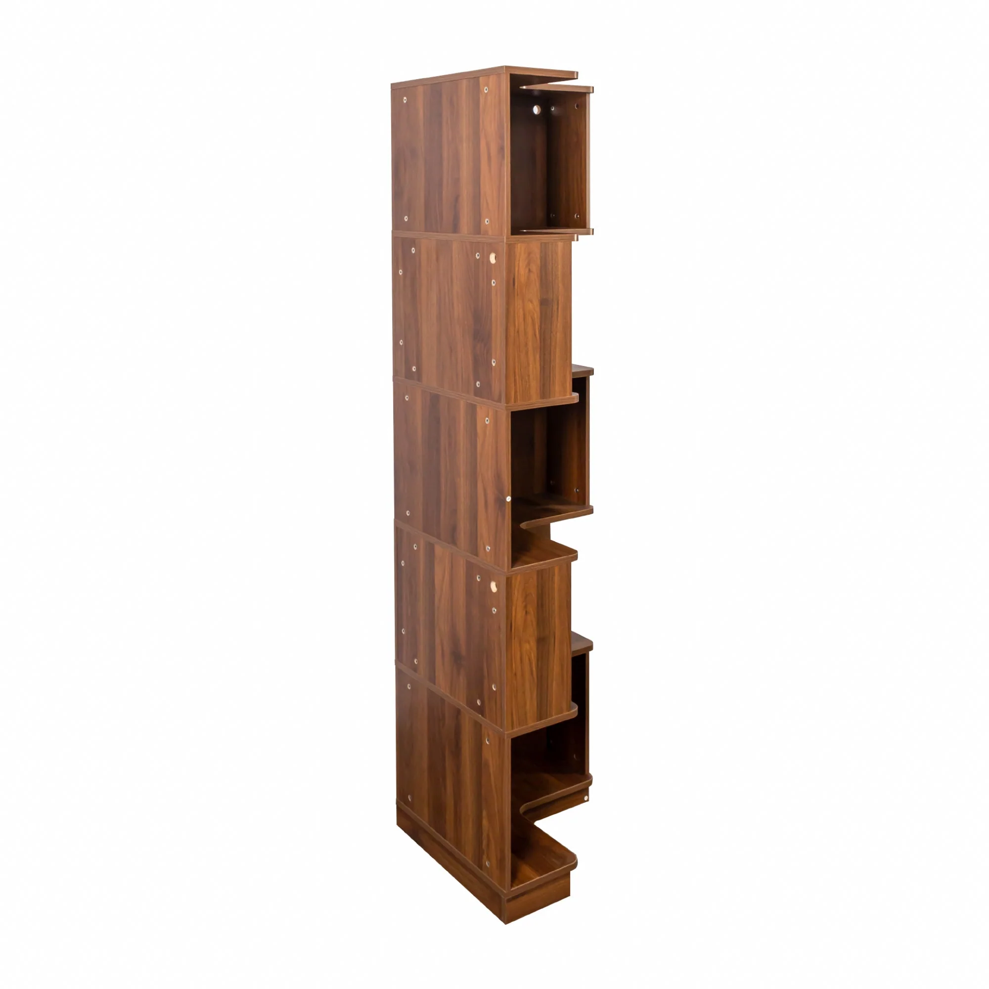 Corner Book Shelf - 5 Tier Corner Bookshelf - Image 4