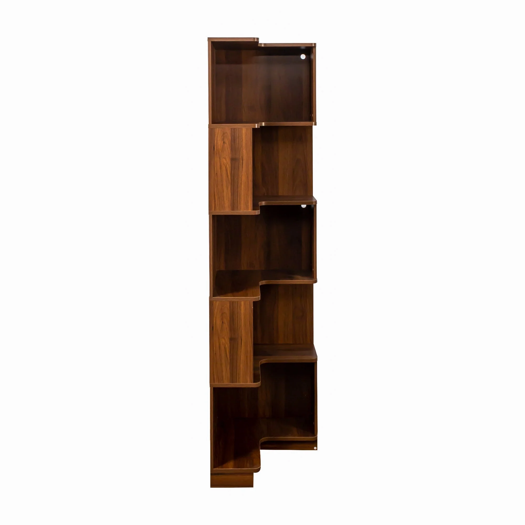 Corner Book Shelf - 5 Tier Corner Bookshelf - Image 7