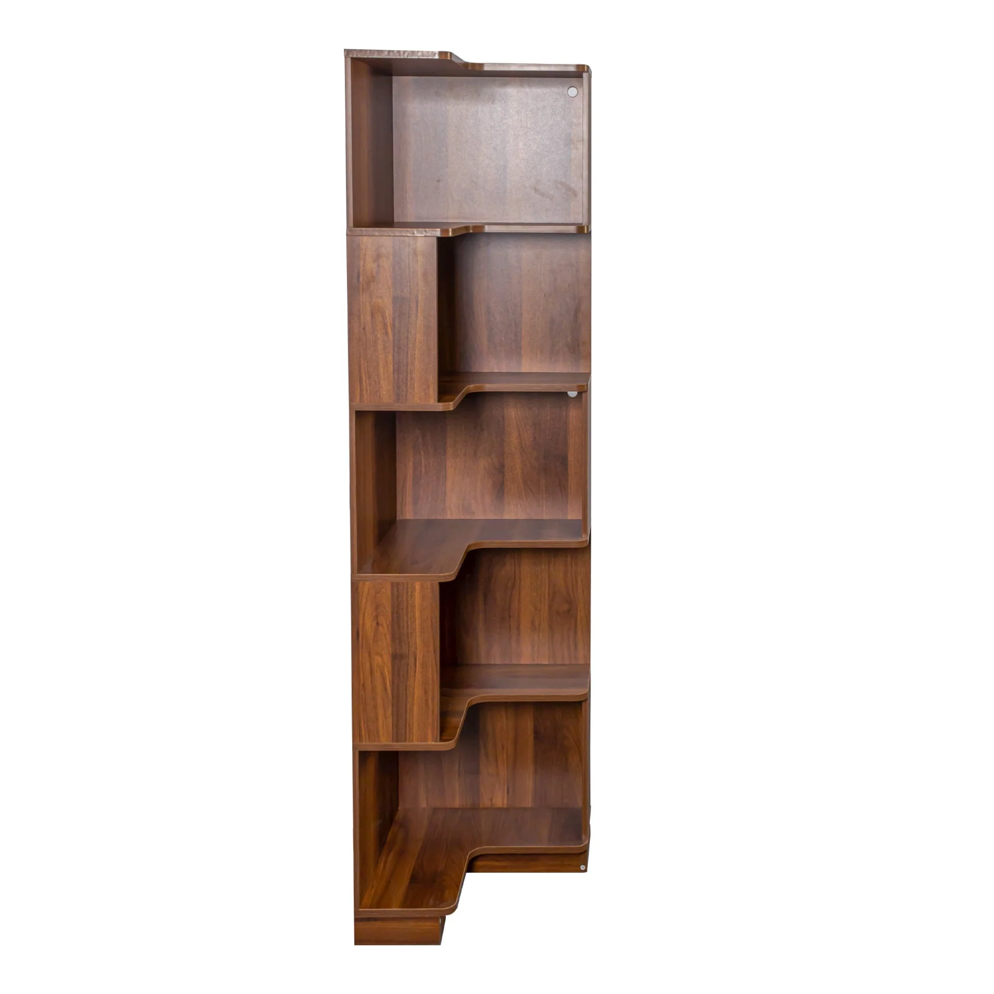 Corner Book Shelf - 5 Tier Corner Bookshelf - Image 9