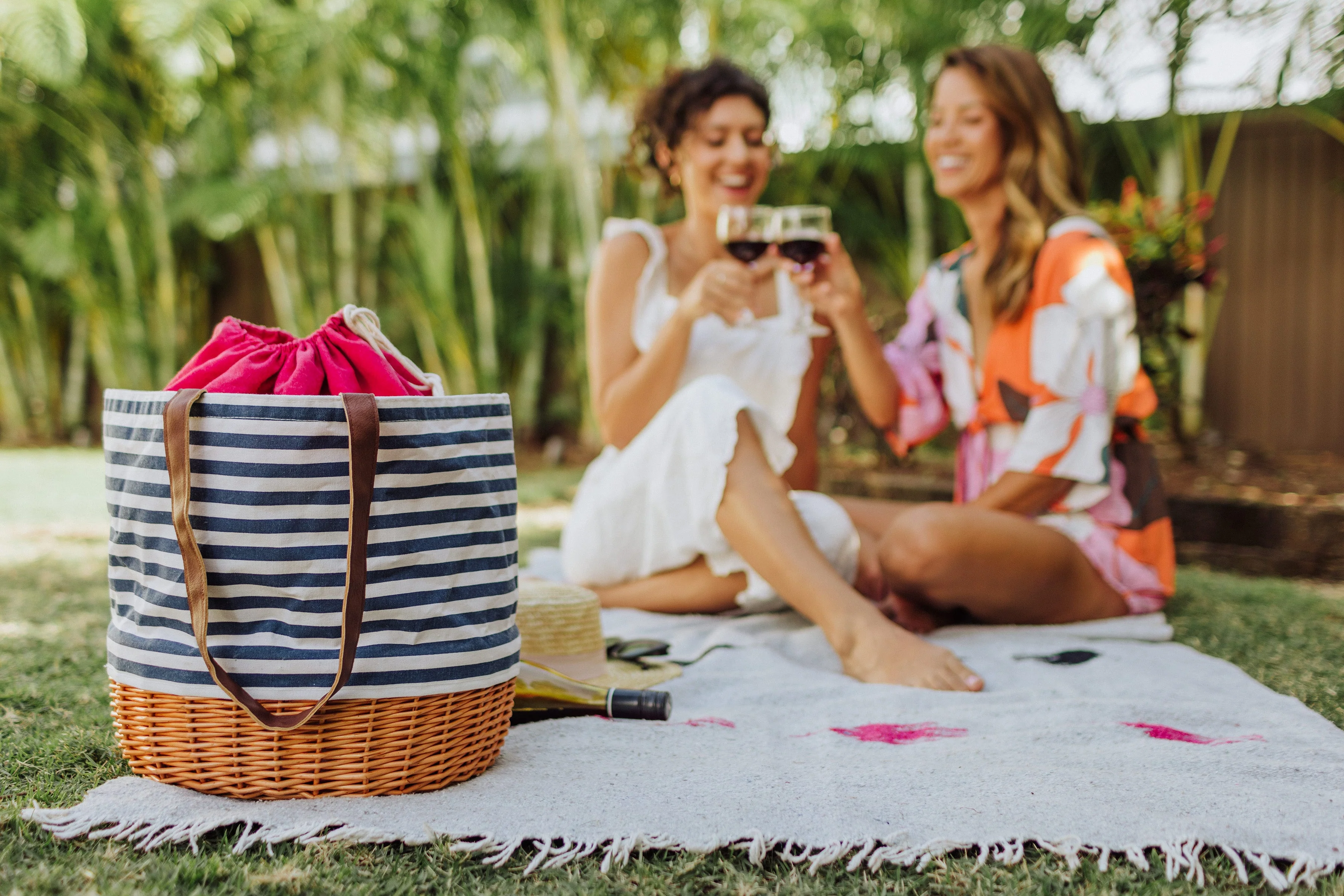 Coronado Canvas and Willow Basket Tote - Image 11