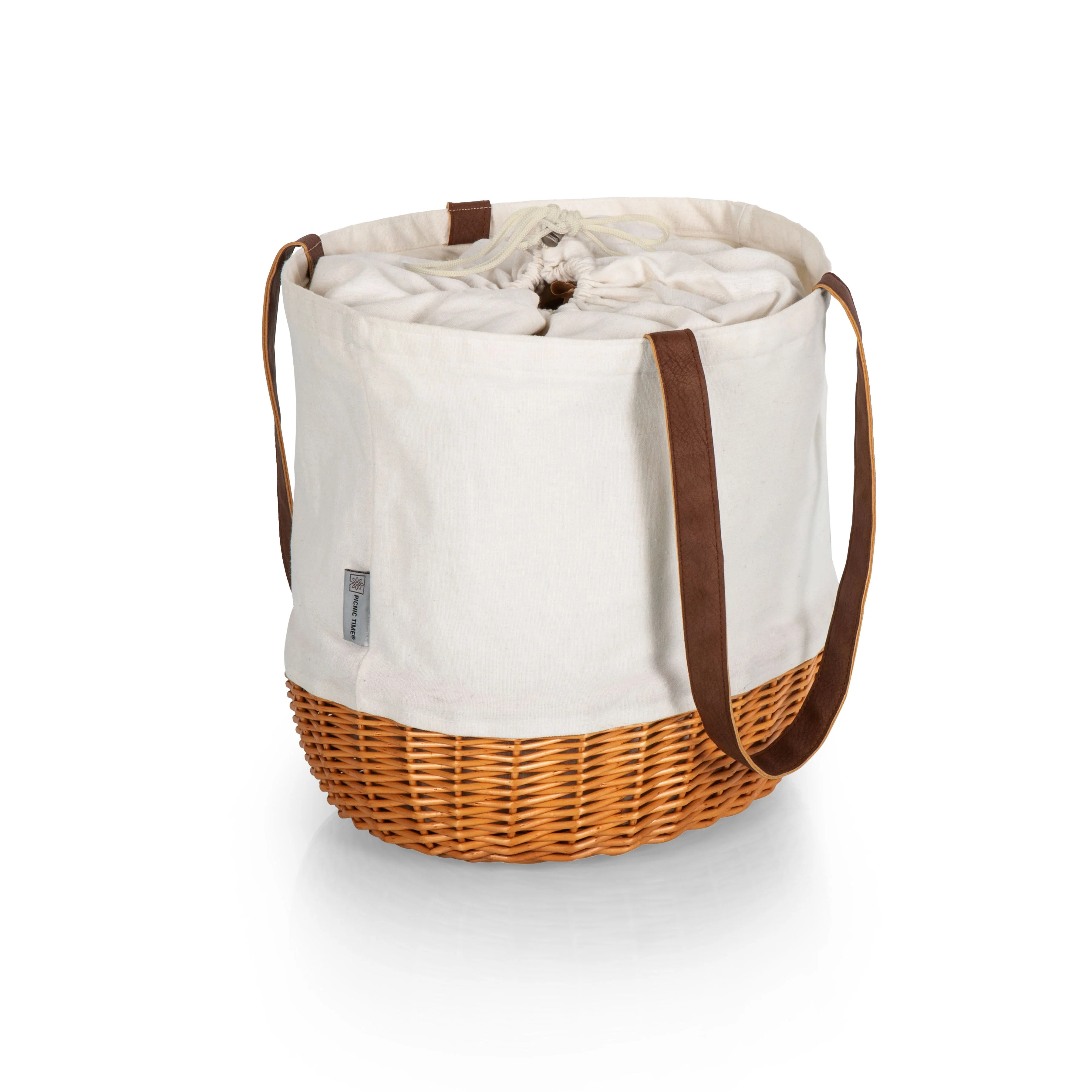 Coronado Canvas and Willow Basket Tote - Image 13