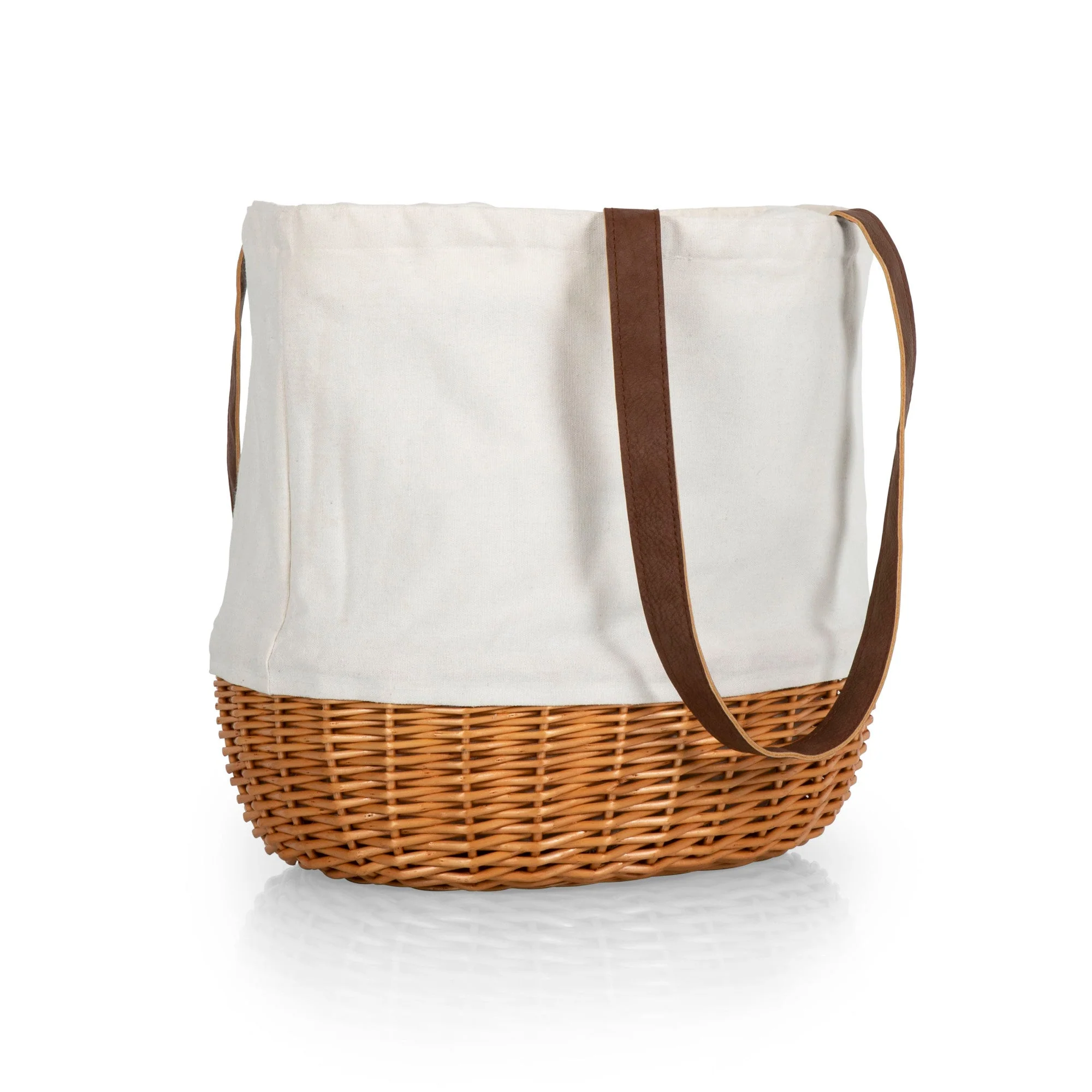Coronado Canvas and Willow Basket Tote - Image 15