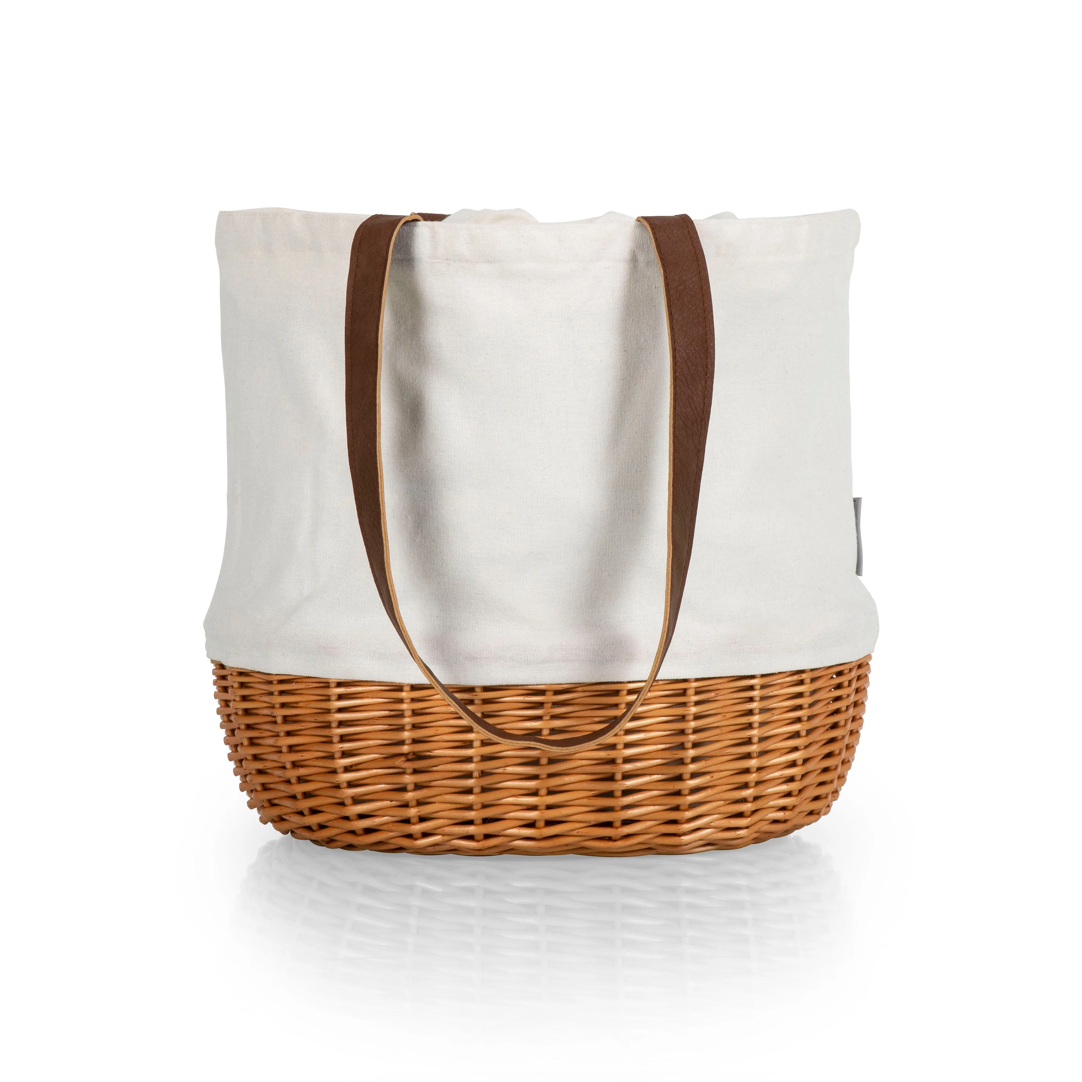 Coronado Canvas and Willow Basket Tote - Image 18