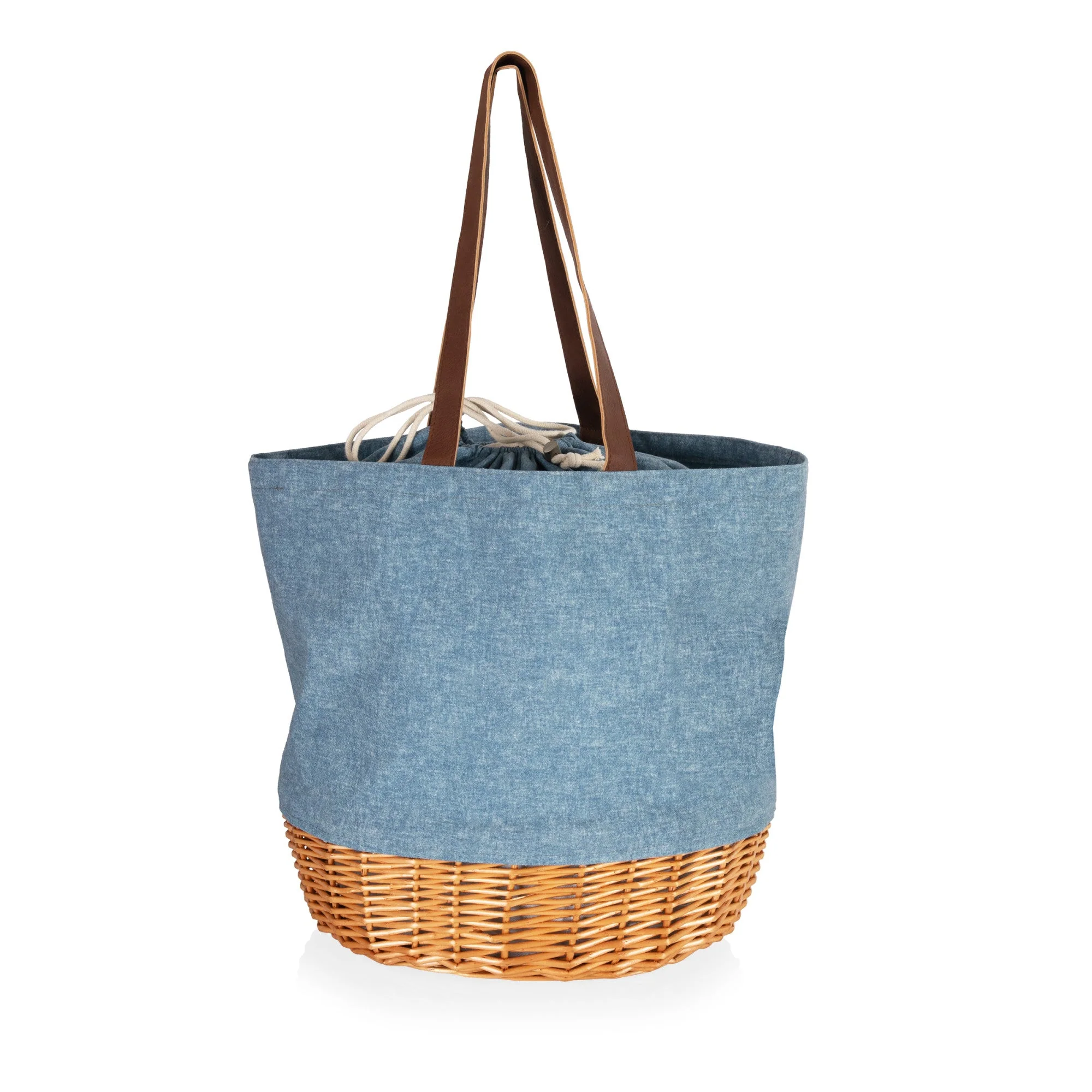 Coronado Canvas and Willow Basket Tote - Image 22