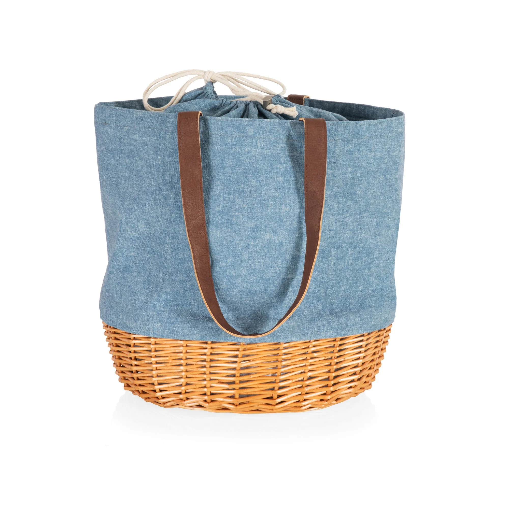 Coronado Canvas and Willow Basket Tote - Image 23