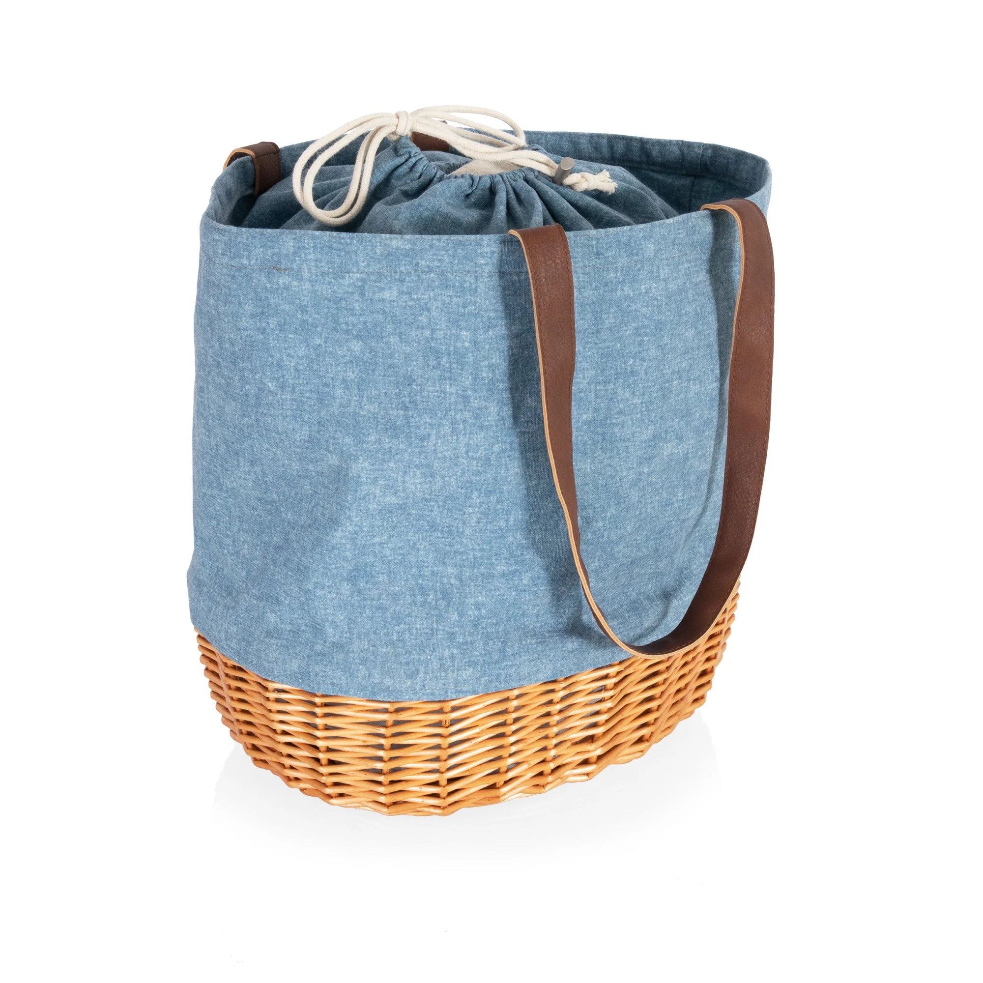 Coronado Canvas and Willow Basket Tote - Image 24