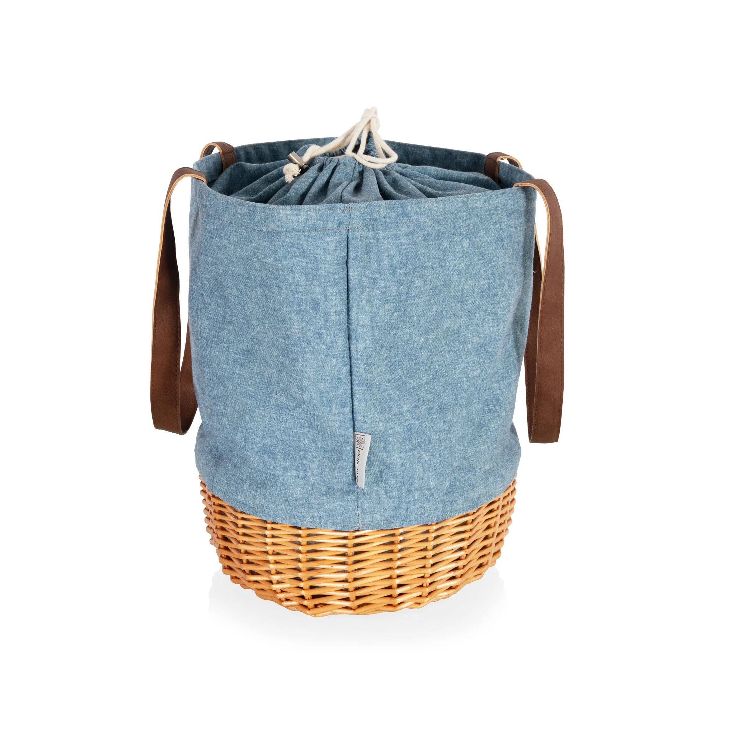 Coronado Canvas and Willow Basket Tote - Image 25