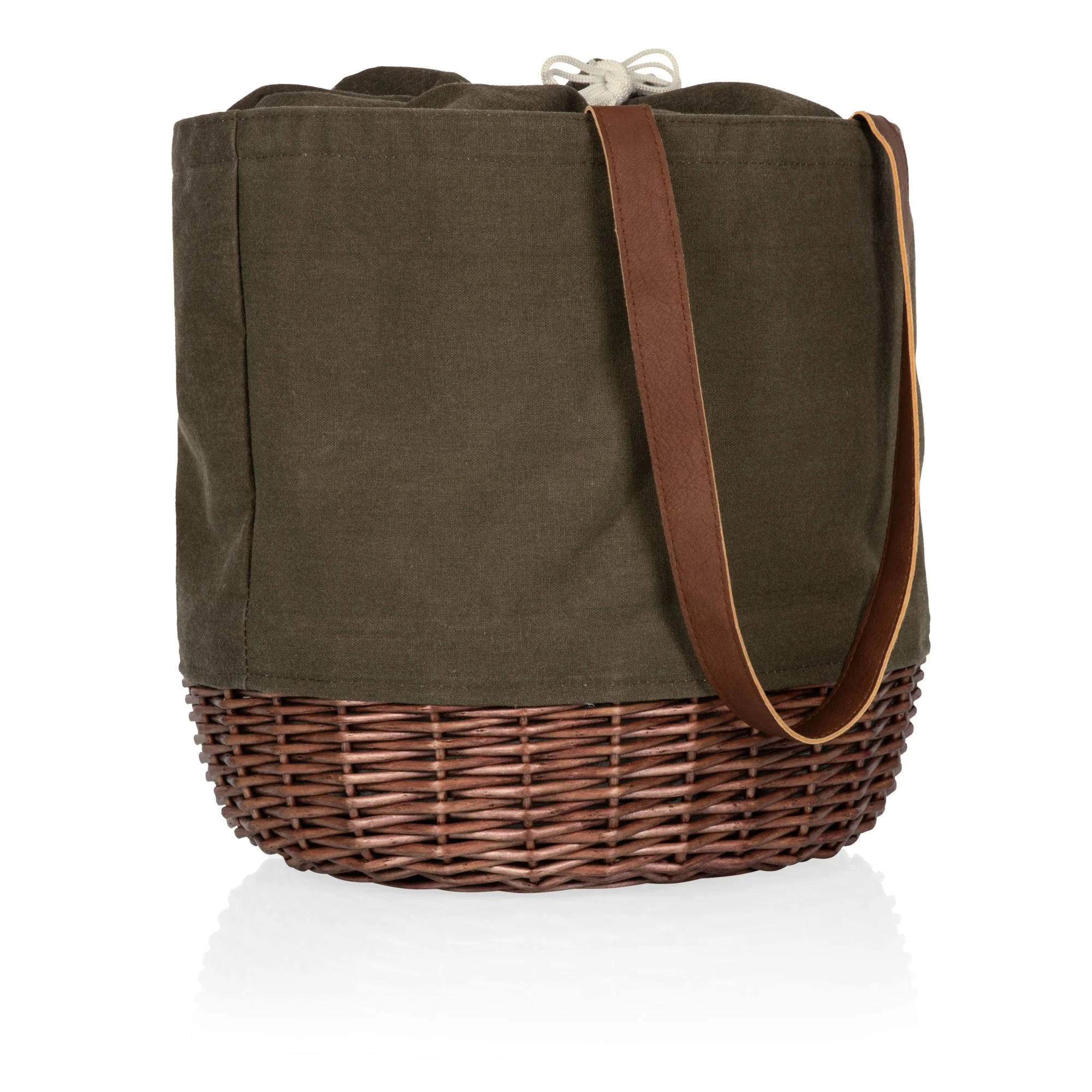 Coronado Canvas and Willow Basket Tote - Image 31