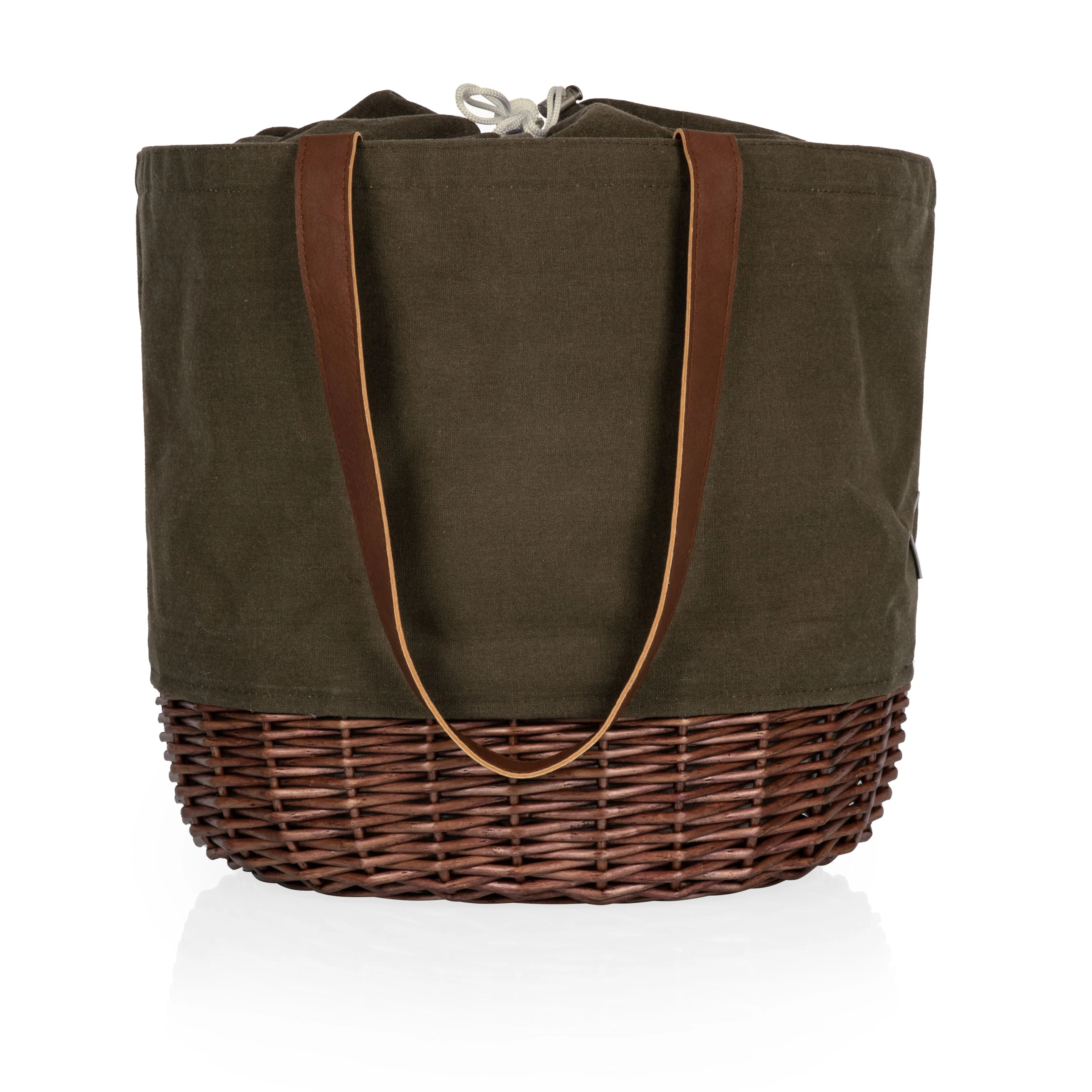 Coronado Canvas and Willow Basket Tote - Image 32