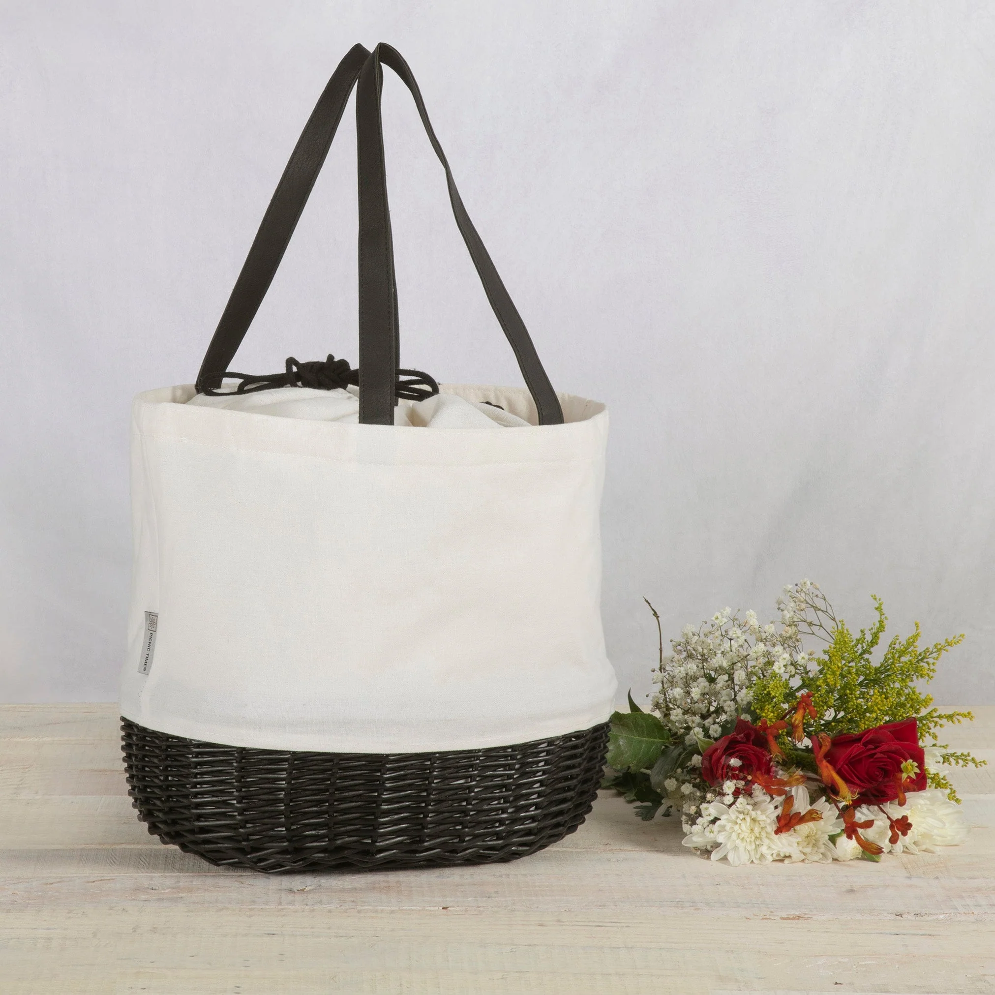 Coronado Canvas and Willow Basket Tote - Image 33