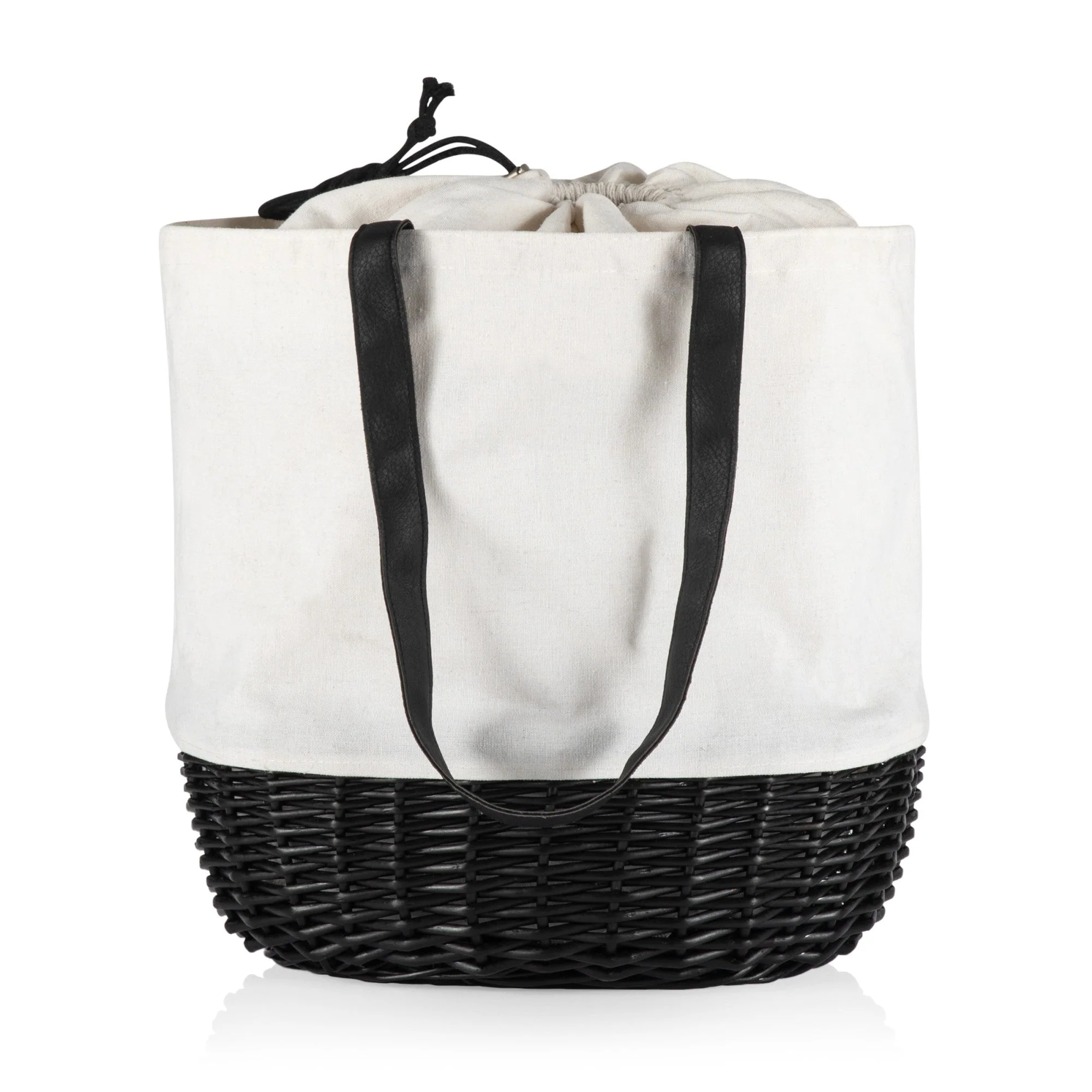Coronado Canvas and Willow Basket Tote - Image 37