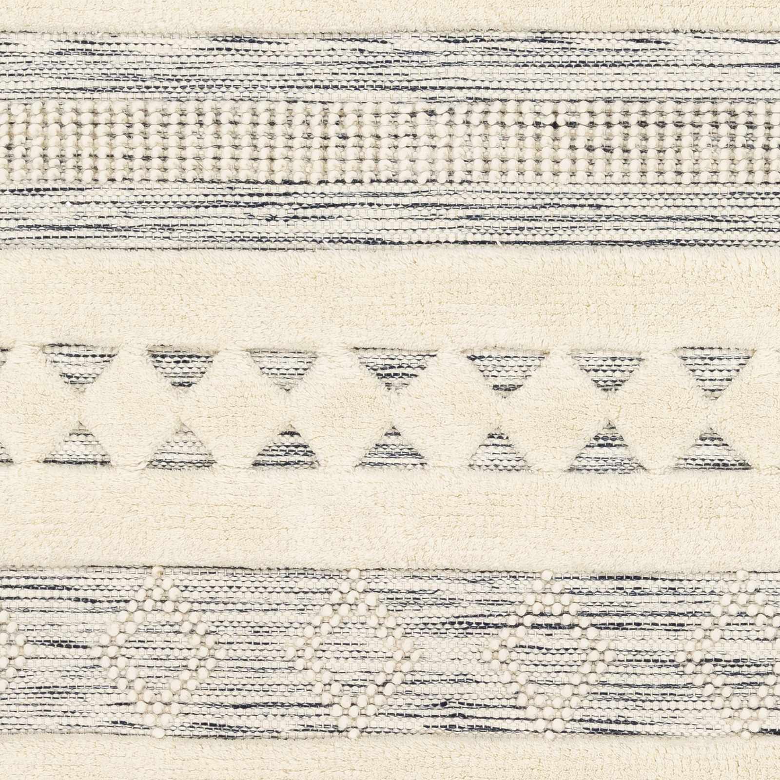 Corry Cream&Black Wool Rug - Clearance - Image 5