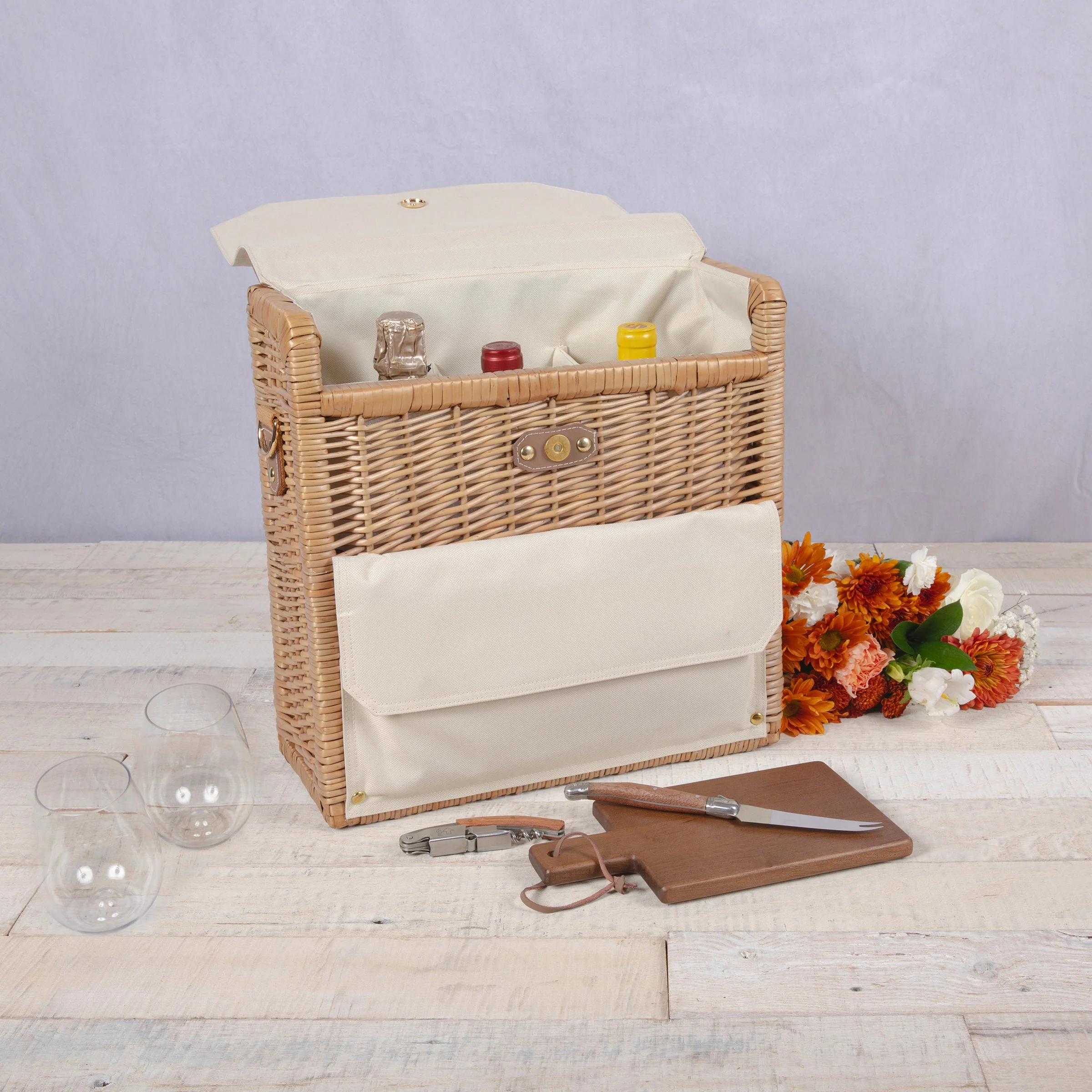 Corsica Grande Wine & Cheese Basket Backpack - Image 2