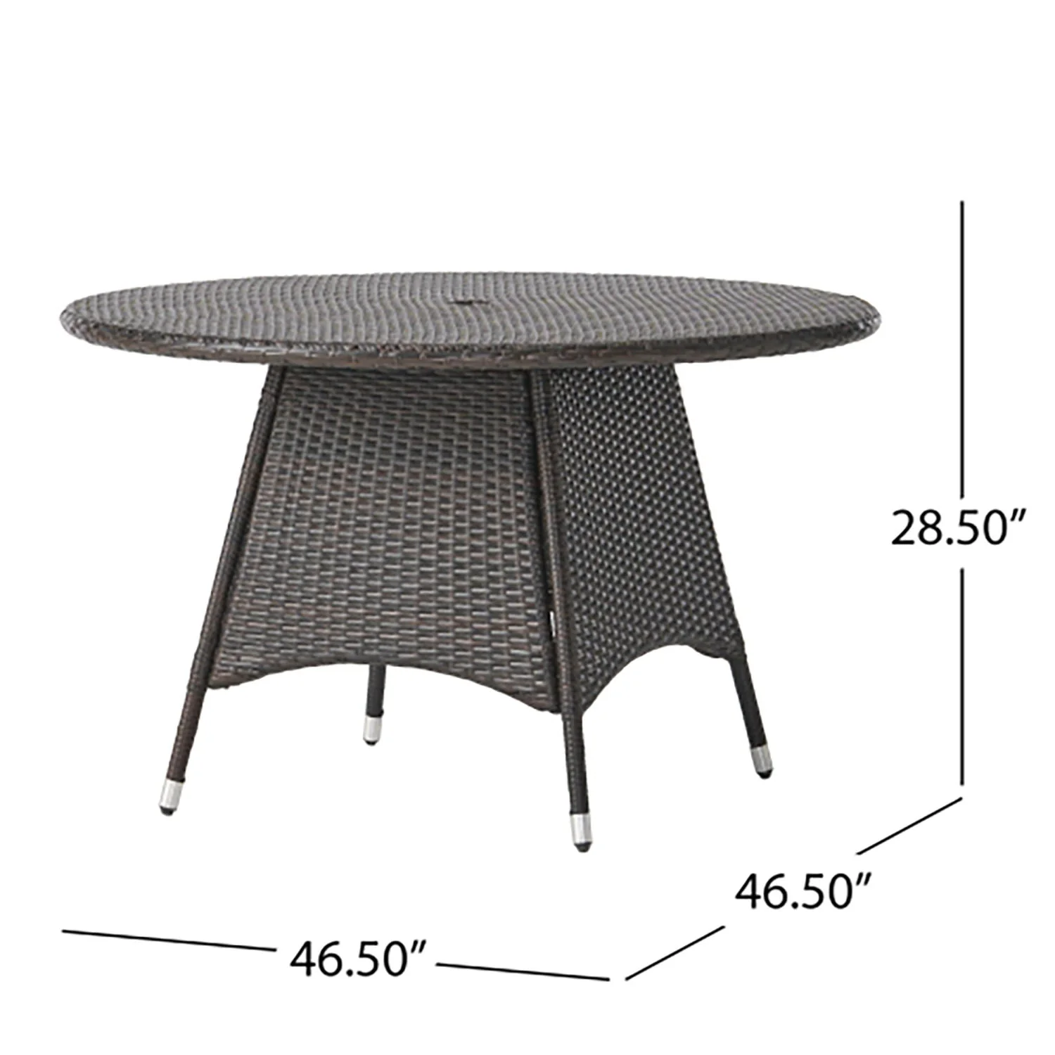 Corsica Round Dining Table - Brown - Image 4