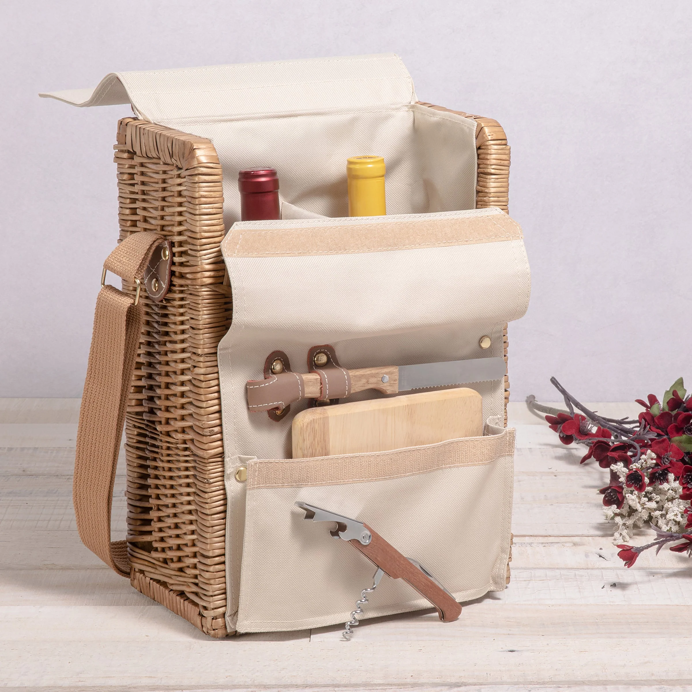 Corsica Wine & Cheese Picnic Basket - Image 2