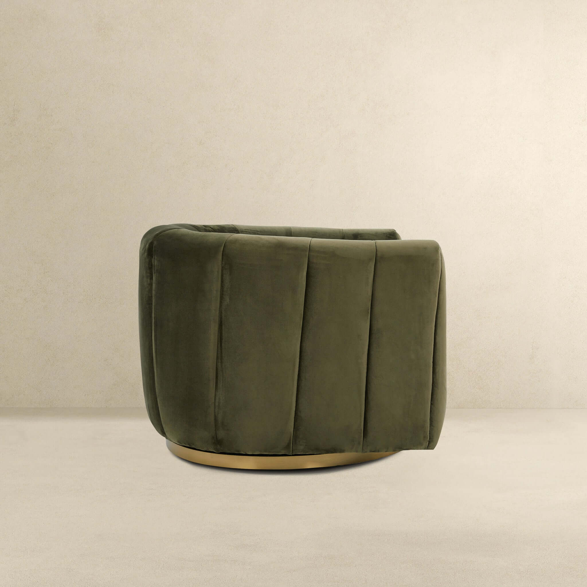 Cosey Green Velvet Swivel Chair - Image 4