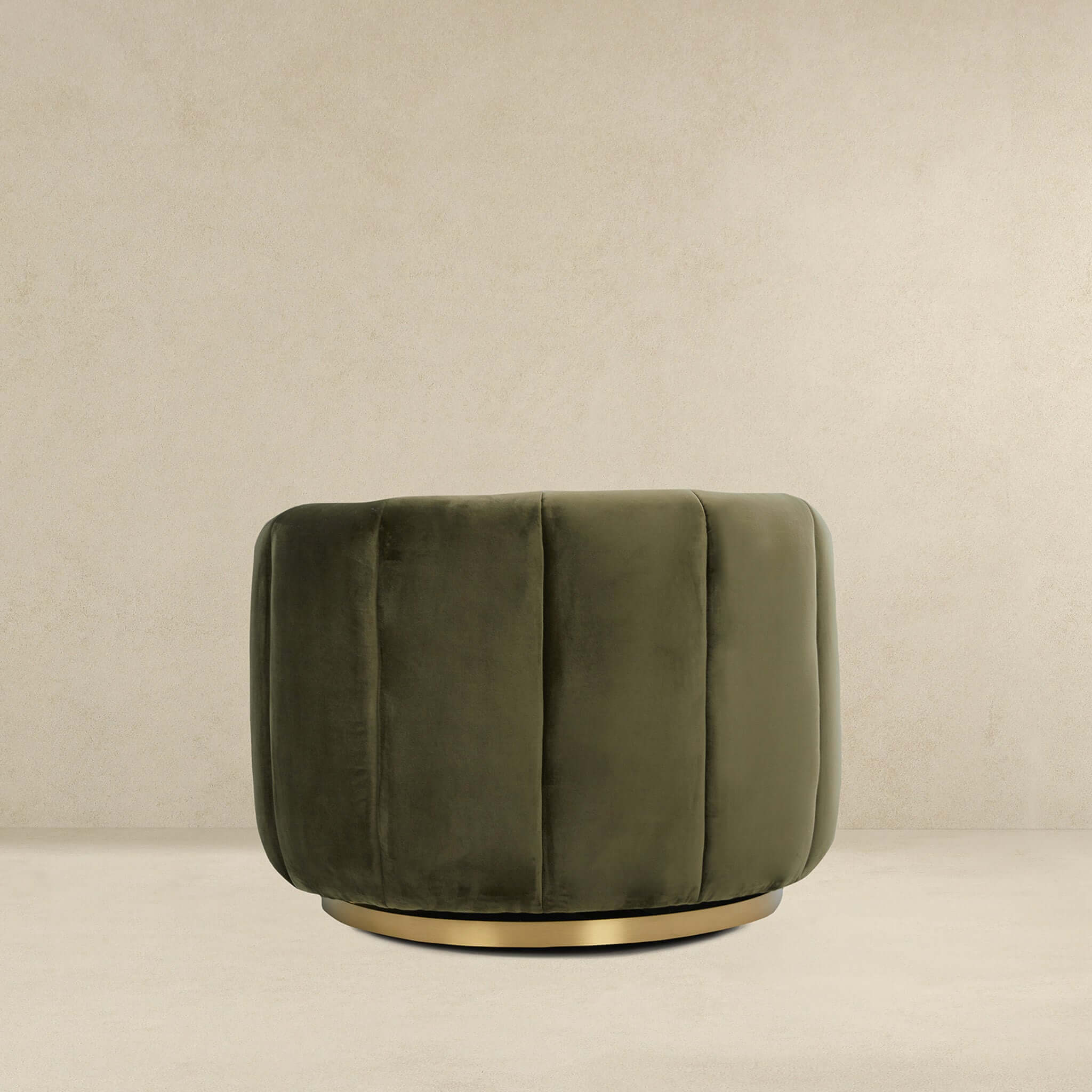 Cosey Green Velvet Swivel Chair - Image 5