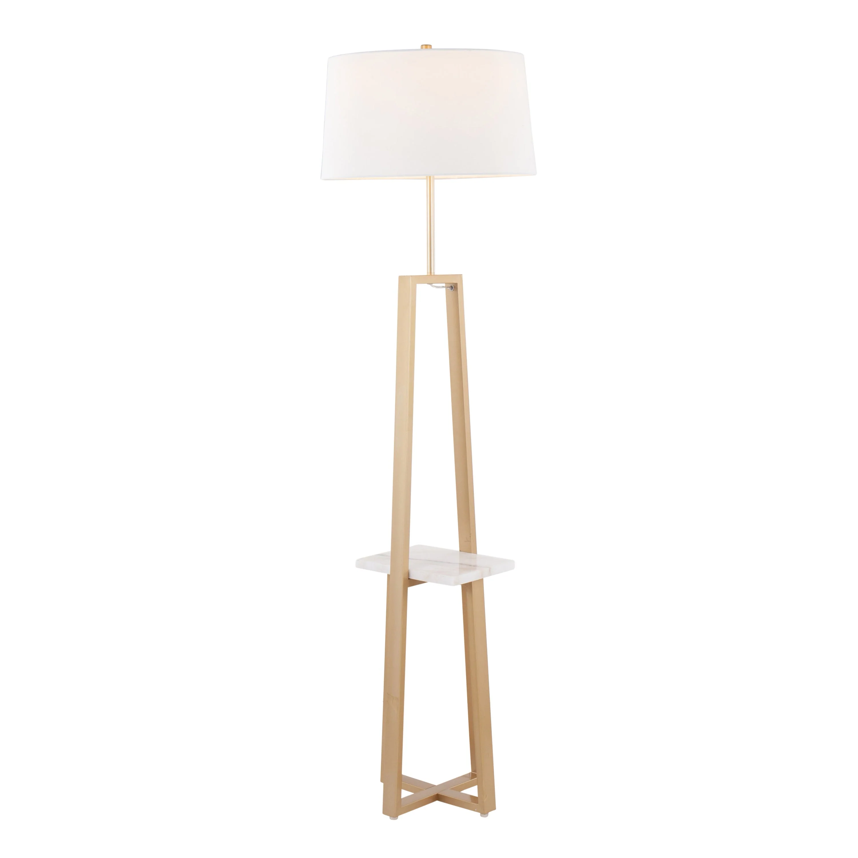 Cosmo Shelf Contemporary Glam Floor Lamp - Image 2