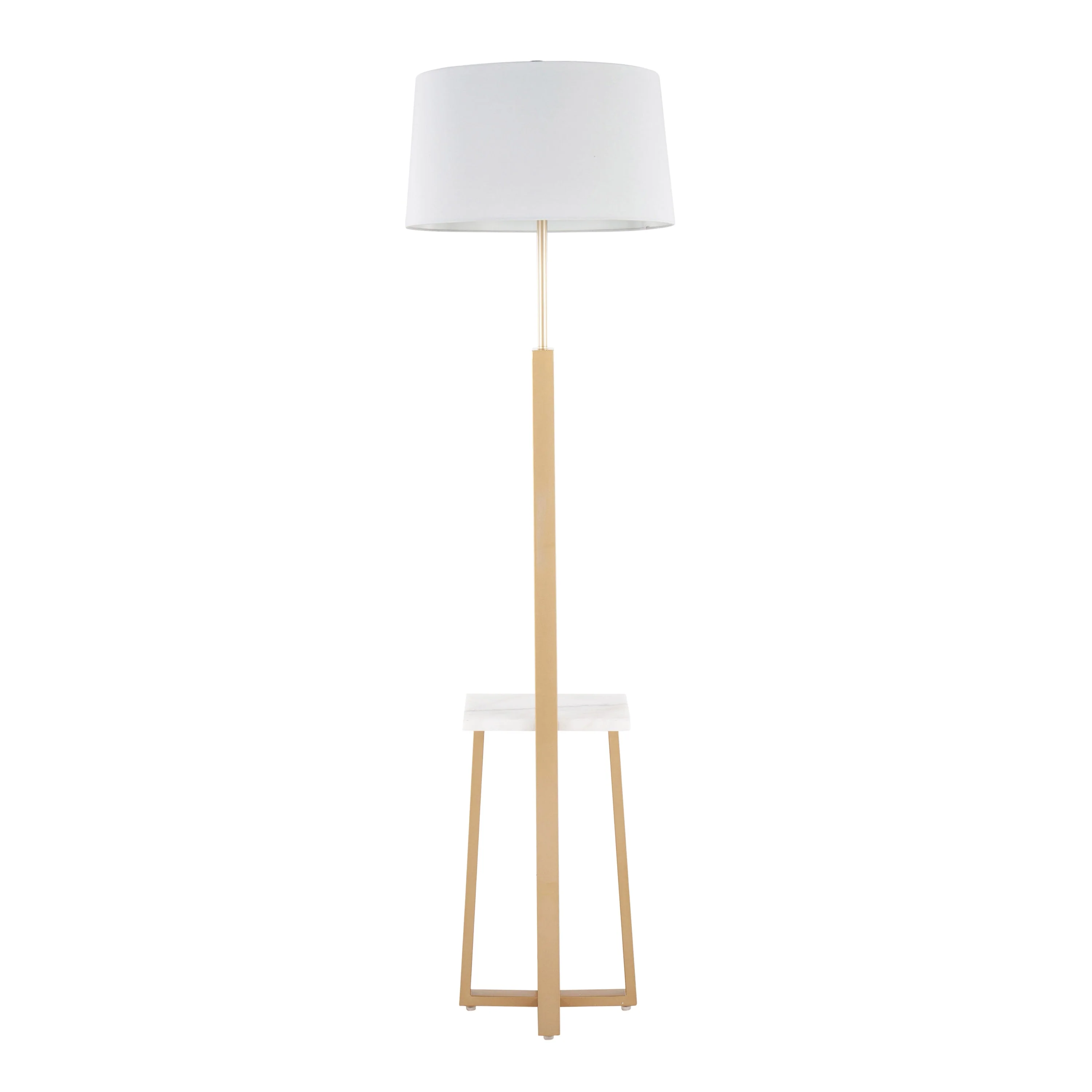Cosmo Shelf Contemporary Glam Floor Lamp - Image 3