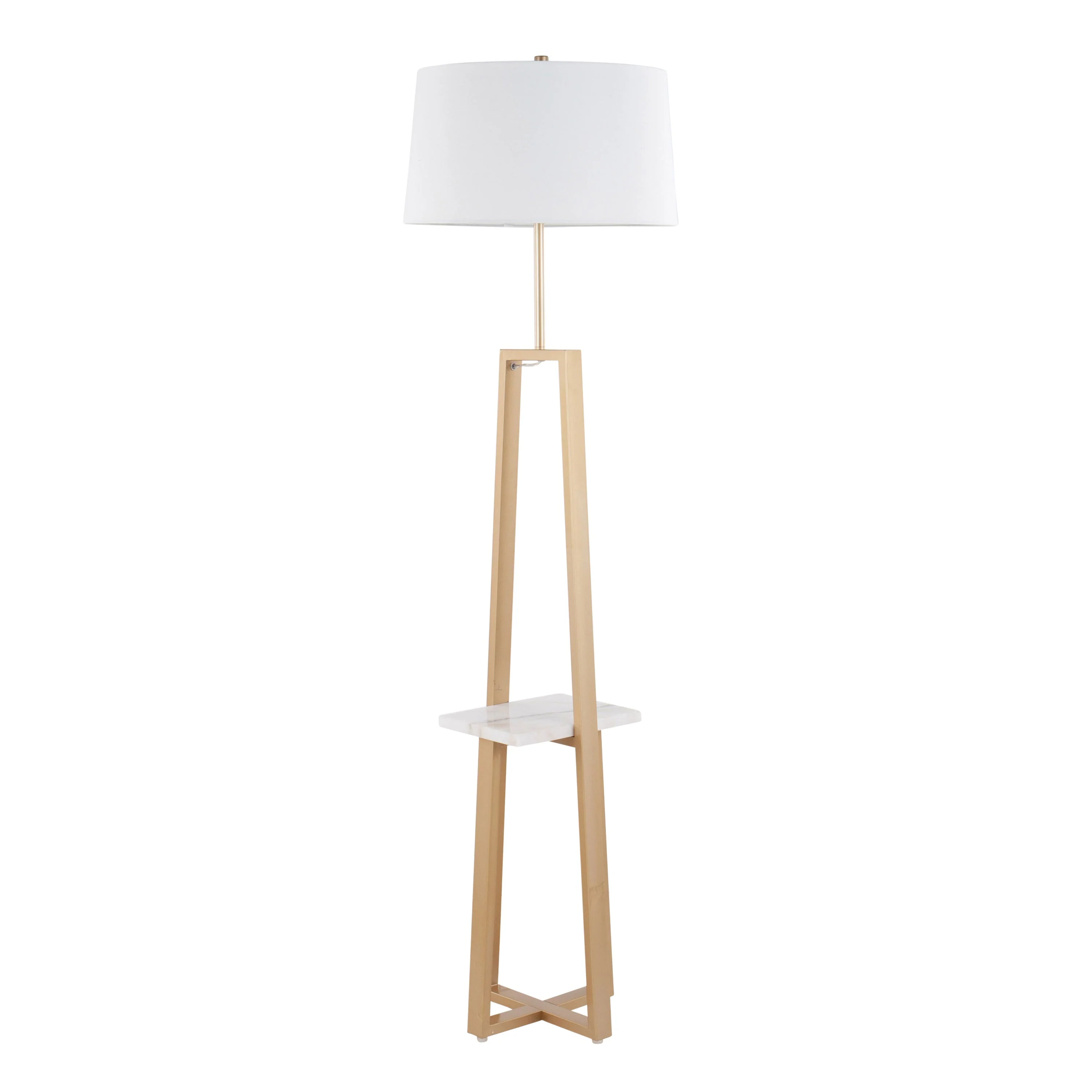 Cosmo Shelf Contemporary Glam Floor Lamp - Image 4