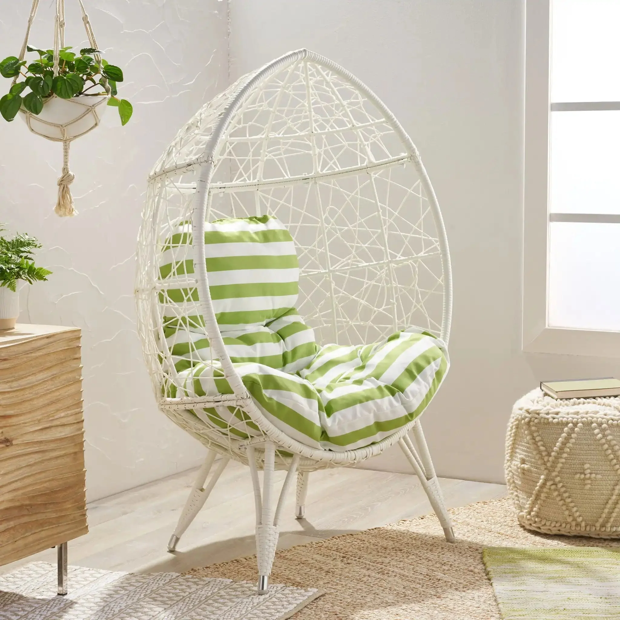 Cosmos - Round Hammered Iron Teardrop Chair - Image 6
