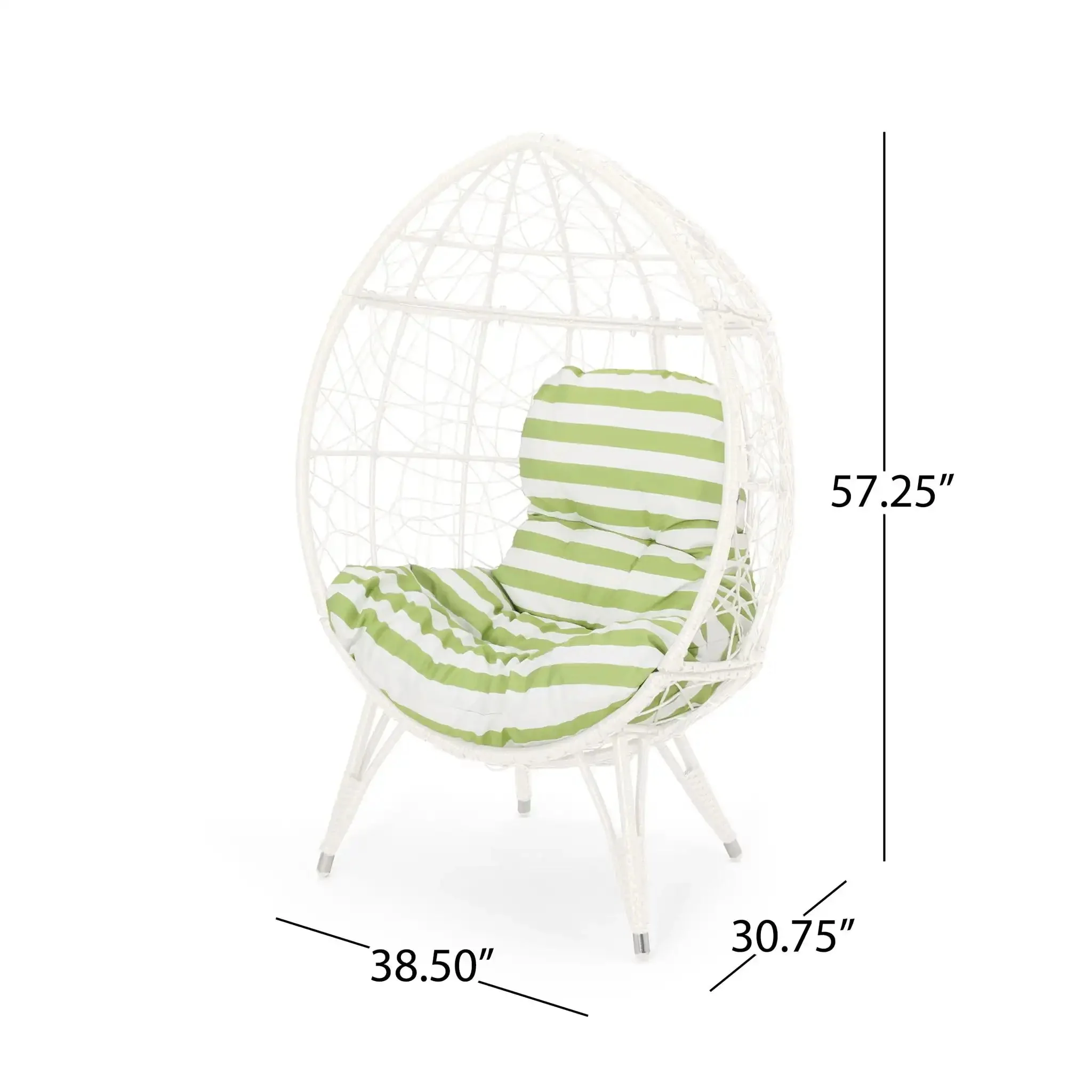 Cosmos - Round Hammered Iron Teardrop Chair - Image 7