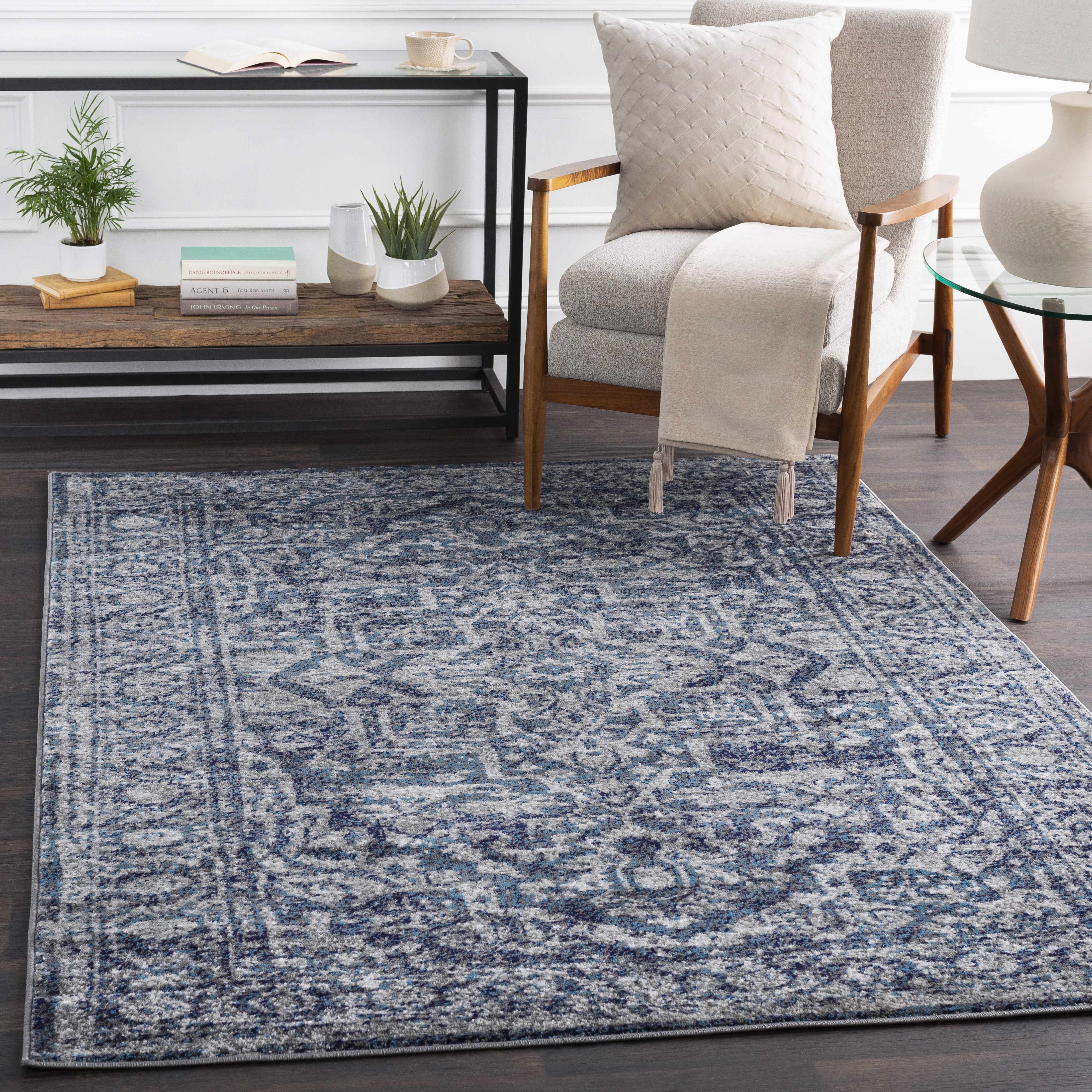 Costigan Traditional Navy Rug - Image 2