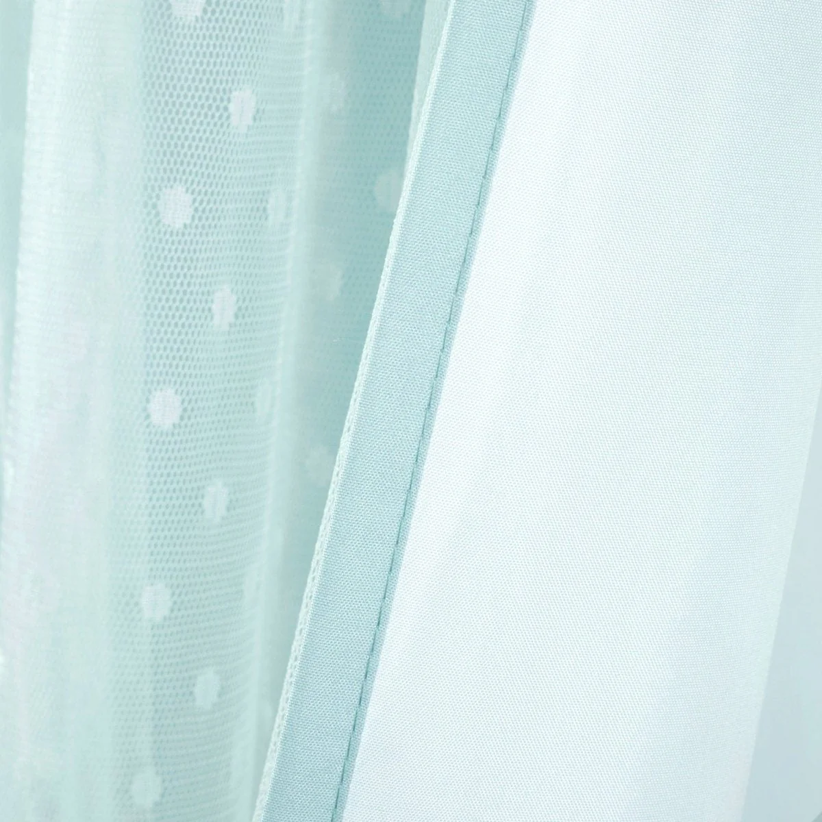 Cottage Polka Dot Sheer Window Curtain - Image 7